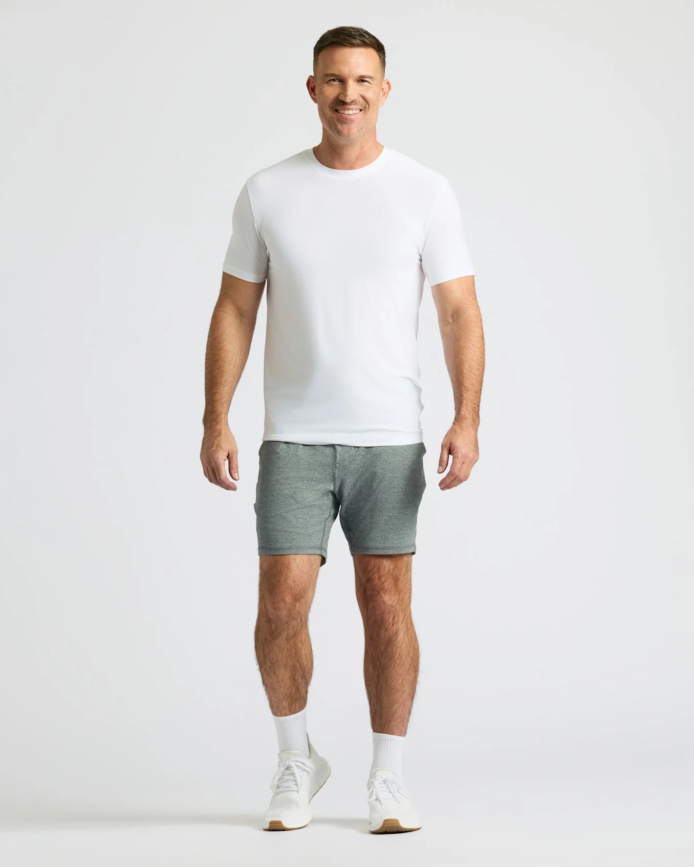 Heather Gray Active Comfort Shorts - Image 4