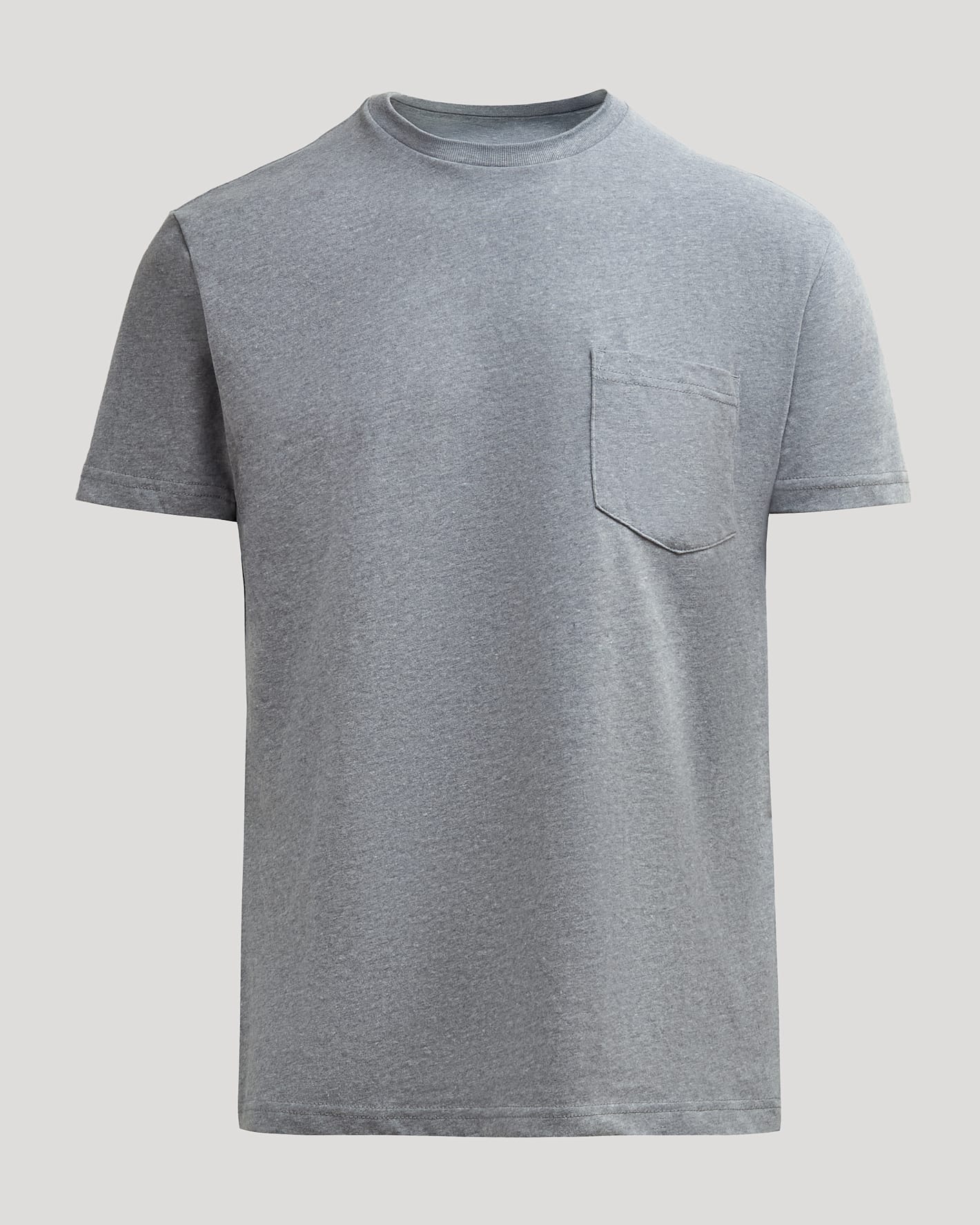 Heather Gray Heavyweight Pocket Crew - Image 2