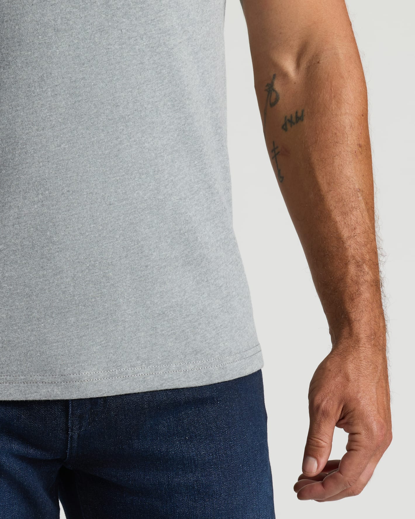 Heather Gray Heavyweight Pocket Crew - Image 6