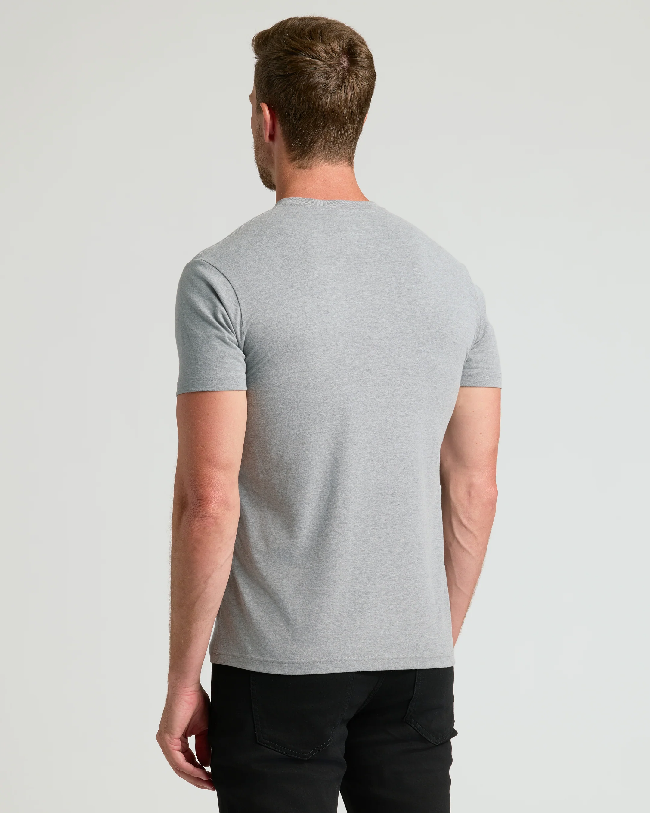 Heather Gray Classic Crew Neck - Image 4
