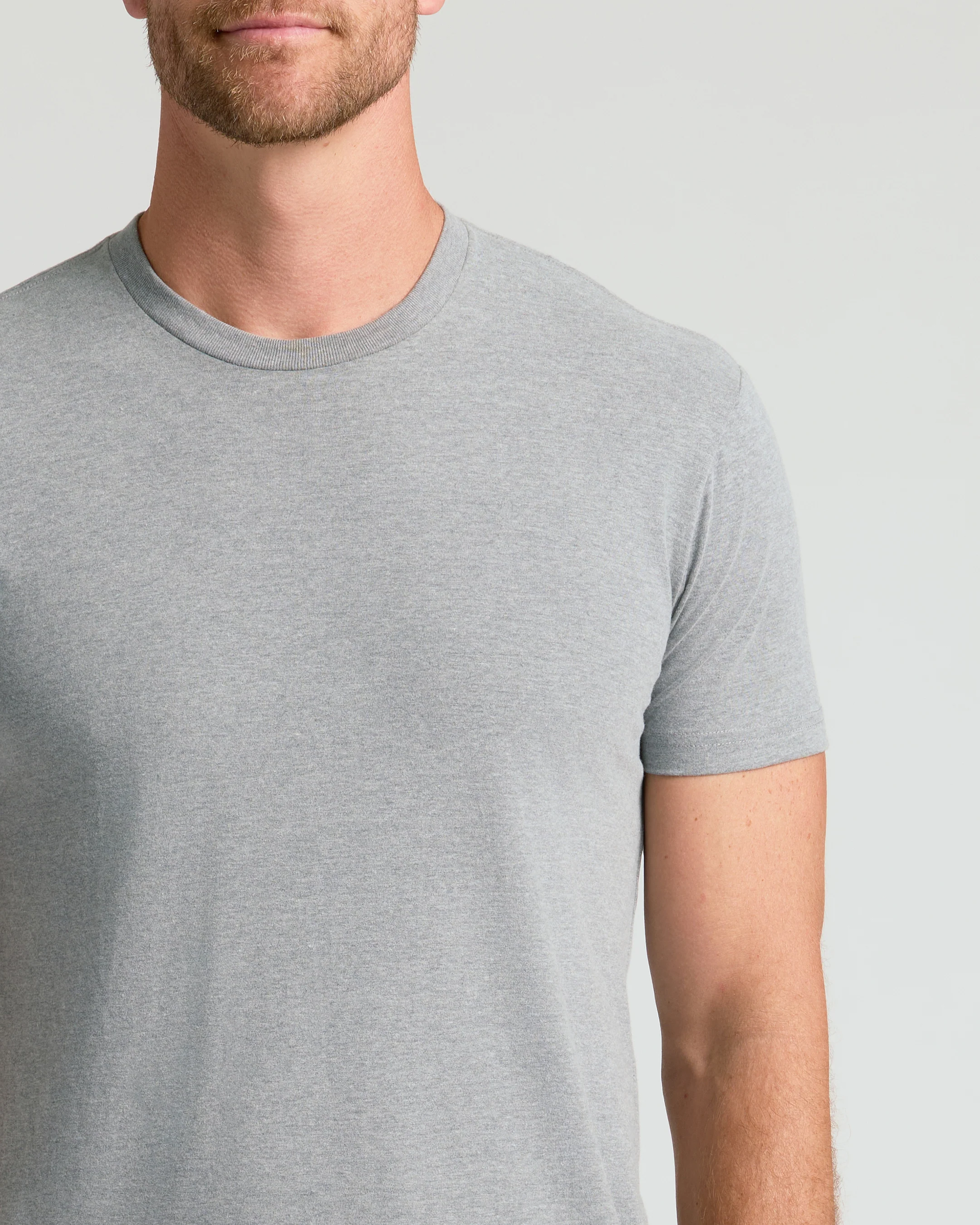 Heather Gray Classic Crew Neck - Image 7