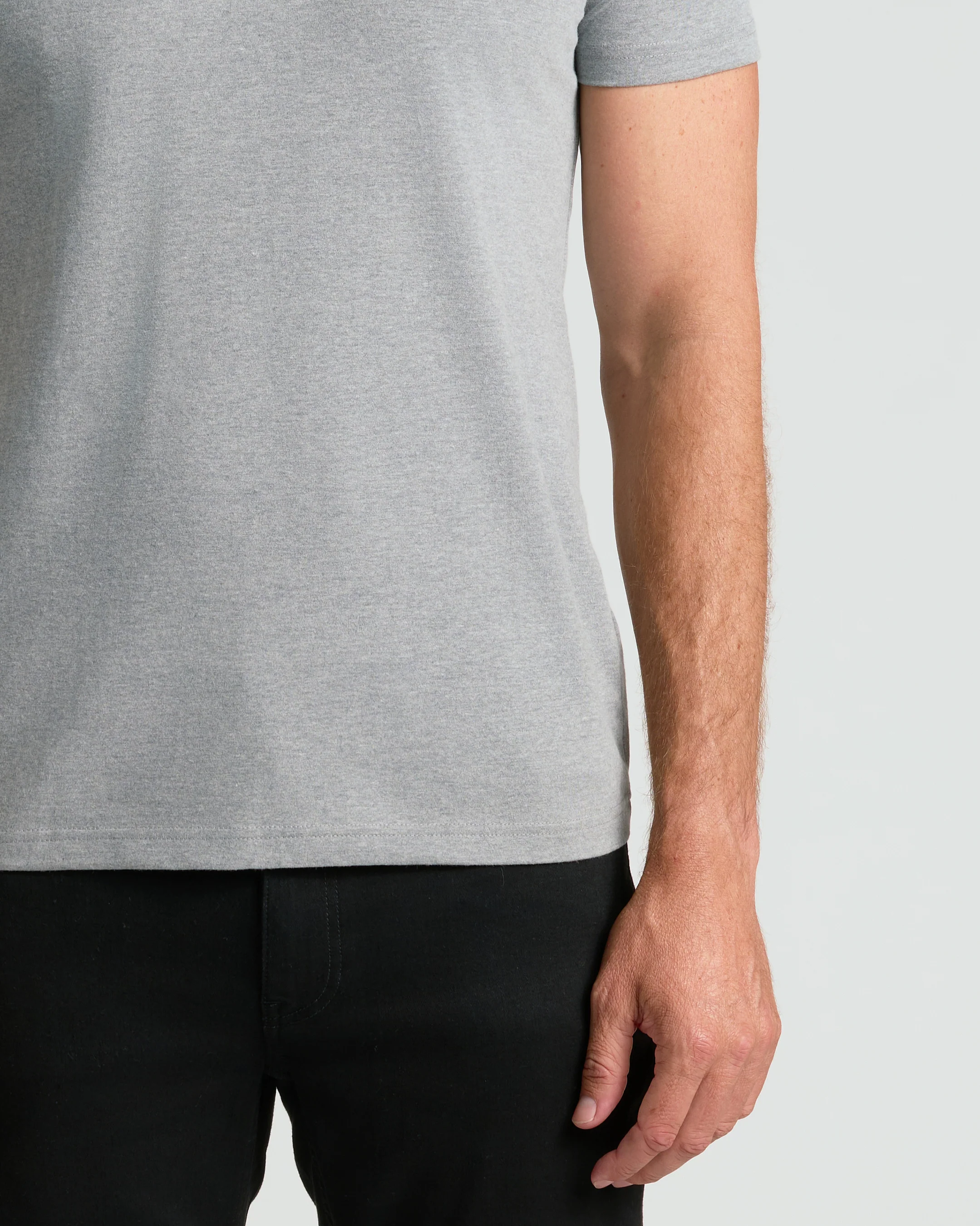 Heather Gray Classic Crew Neck - Image 8