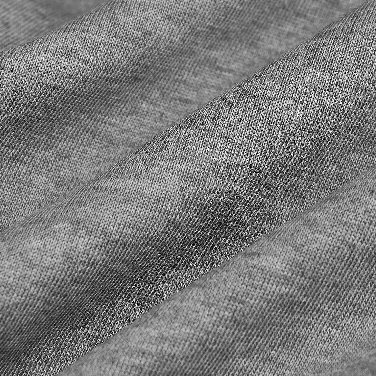 Heather Gray Fleece French Terry Joggers - Image 7