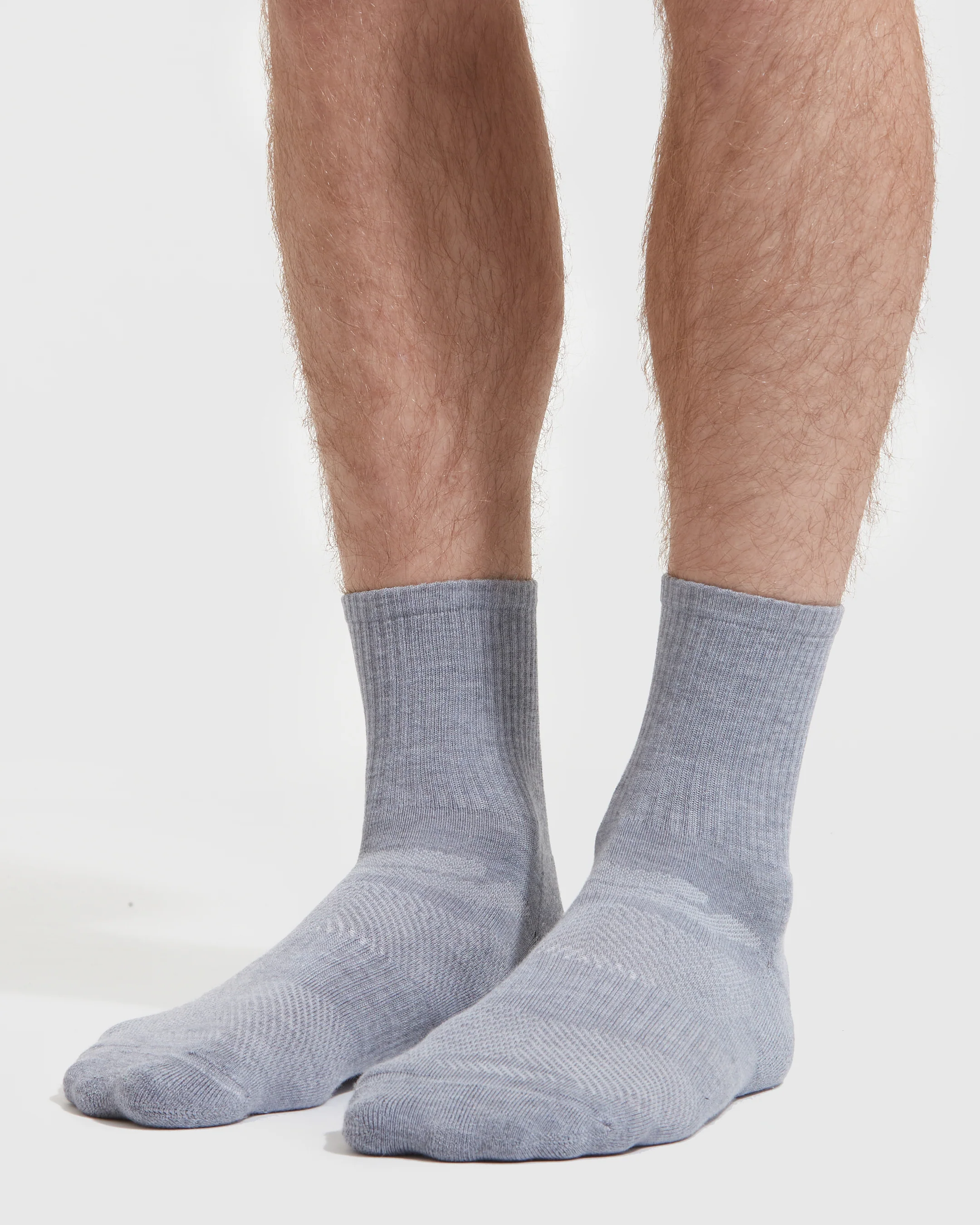 Heather Gray Half Crew Socks 6-Pack - Image 3