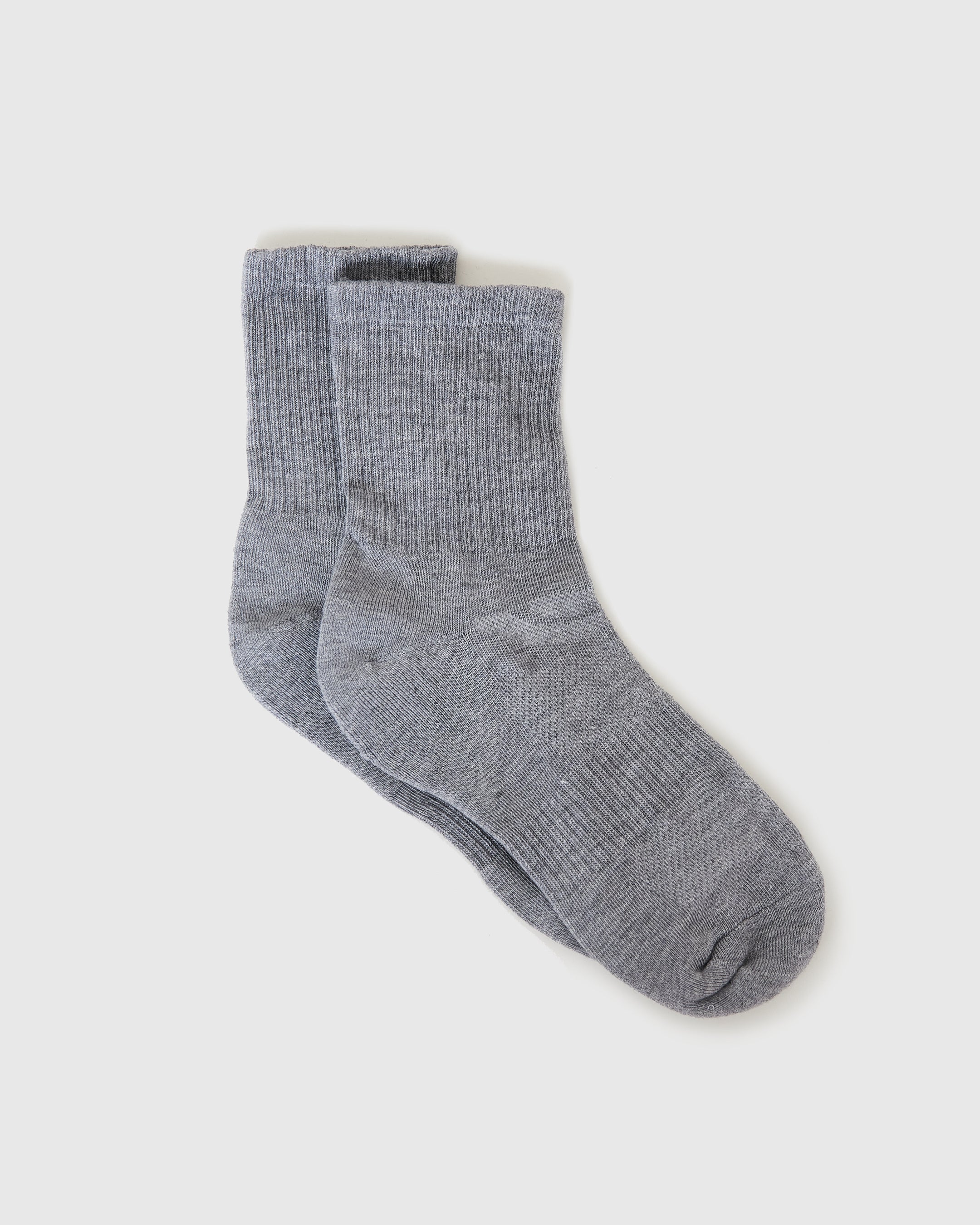 Heather Gray Half Crew Socks 6-Pack - Image 4