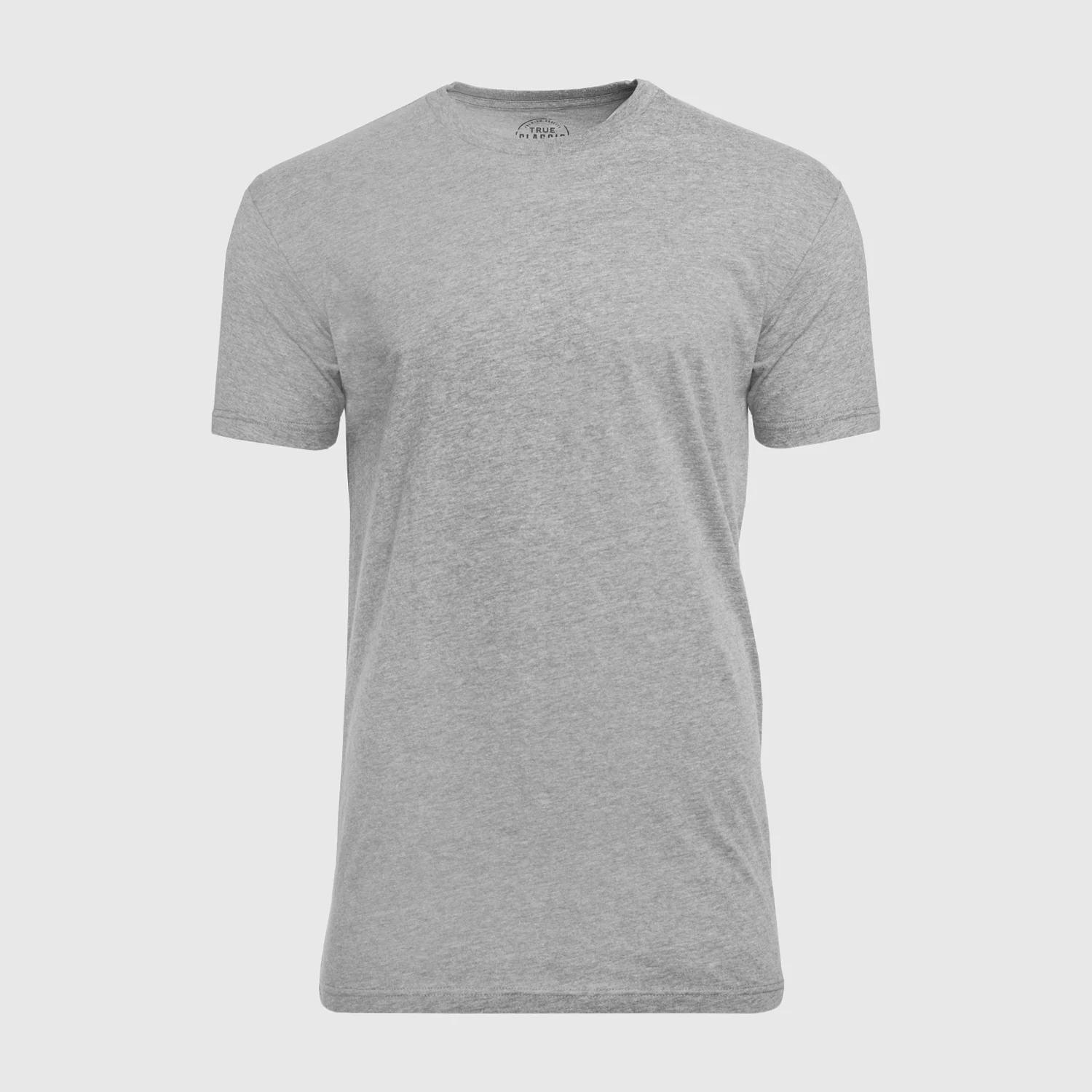 Heather Gray Tall Round Hem Crew Neck T-Shirt - Image 2