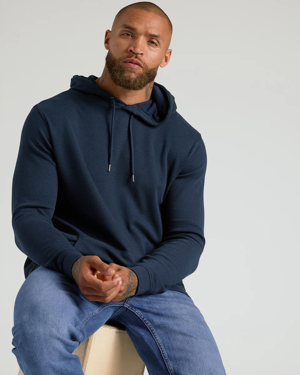 Heather Gray & Navy Waffle Hoodie 2-Pack - Image 5