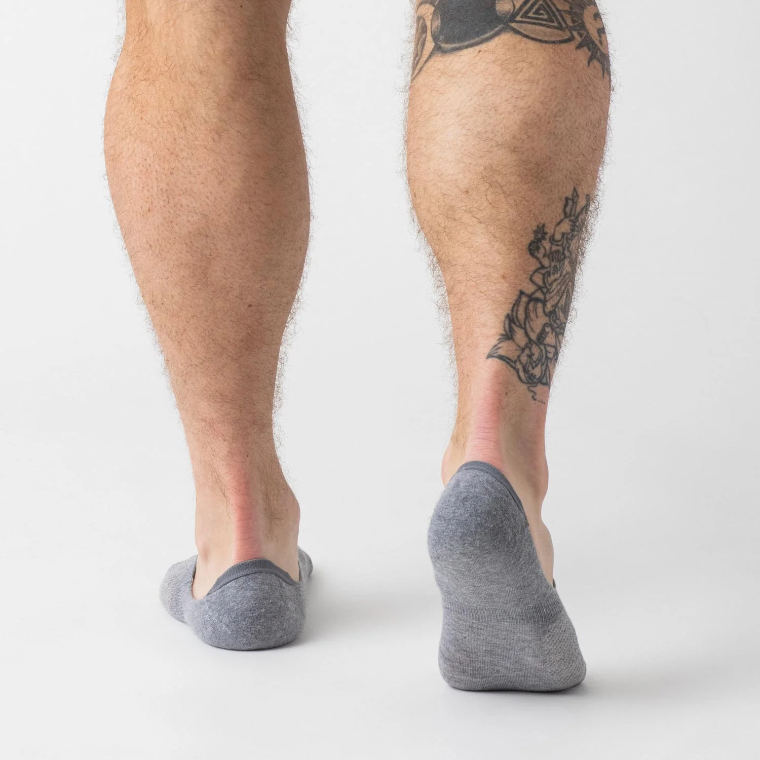 Heather Gray Never Show Socks 6-Pack - Image 3