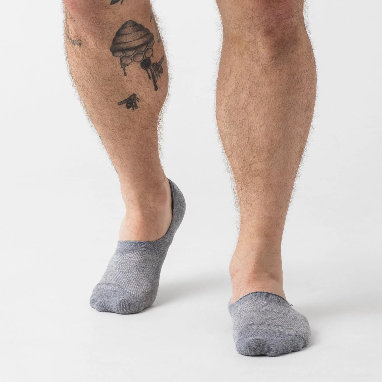 Heather Gray Never Show Socks 3-Pack - Image 2