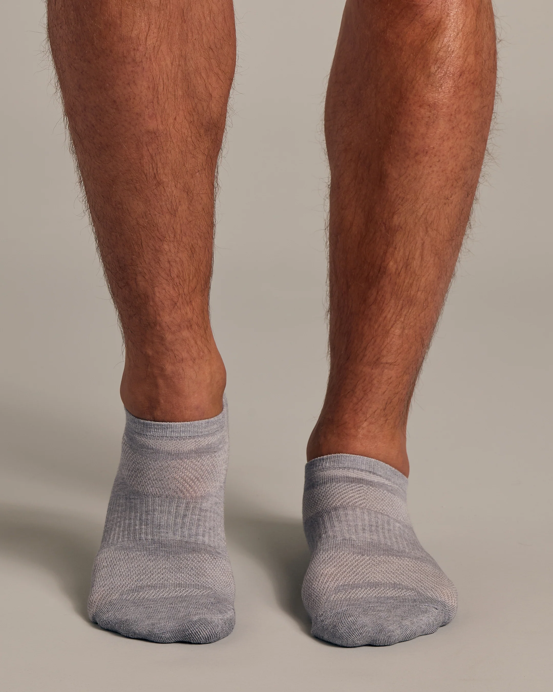 Heather Gray No Show Socks 3-Pack - Image 2