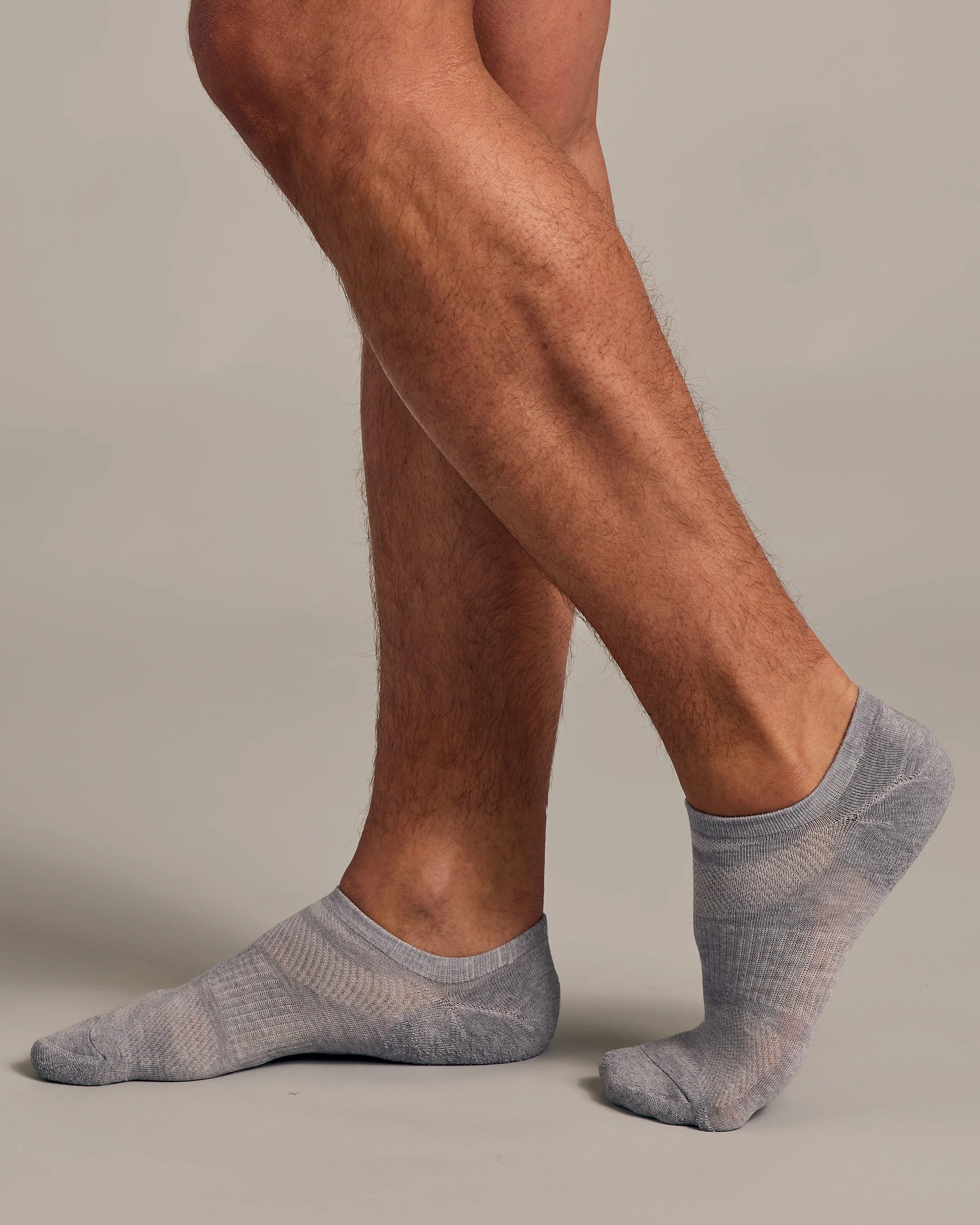 Heather Gray No Show Socks 3-Pack - Image 3