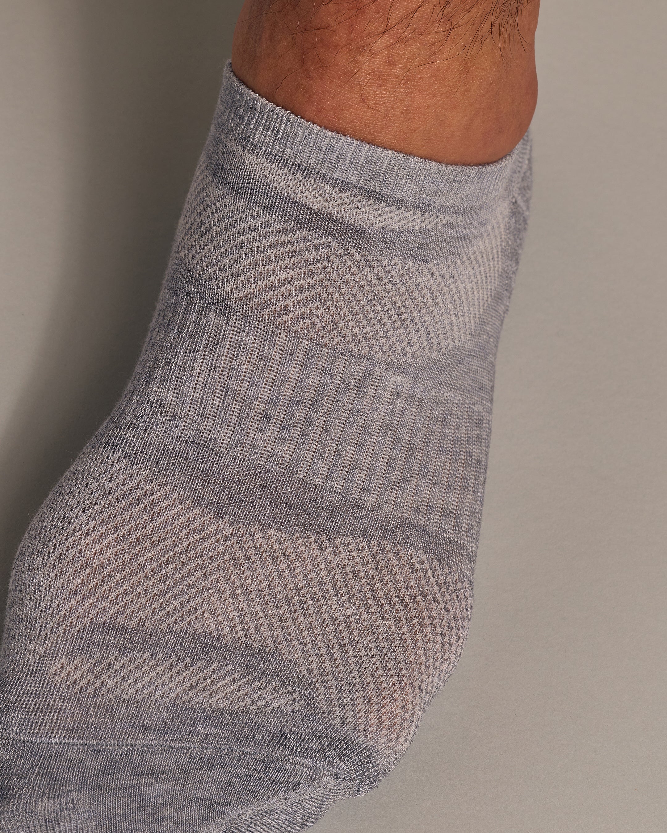 Heather Gray No Show Socks 3-Pack - Image 5