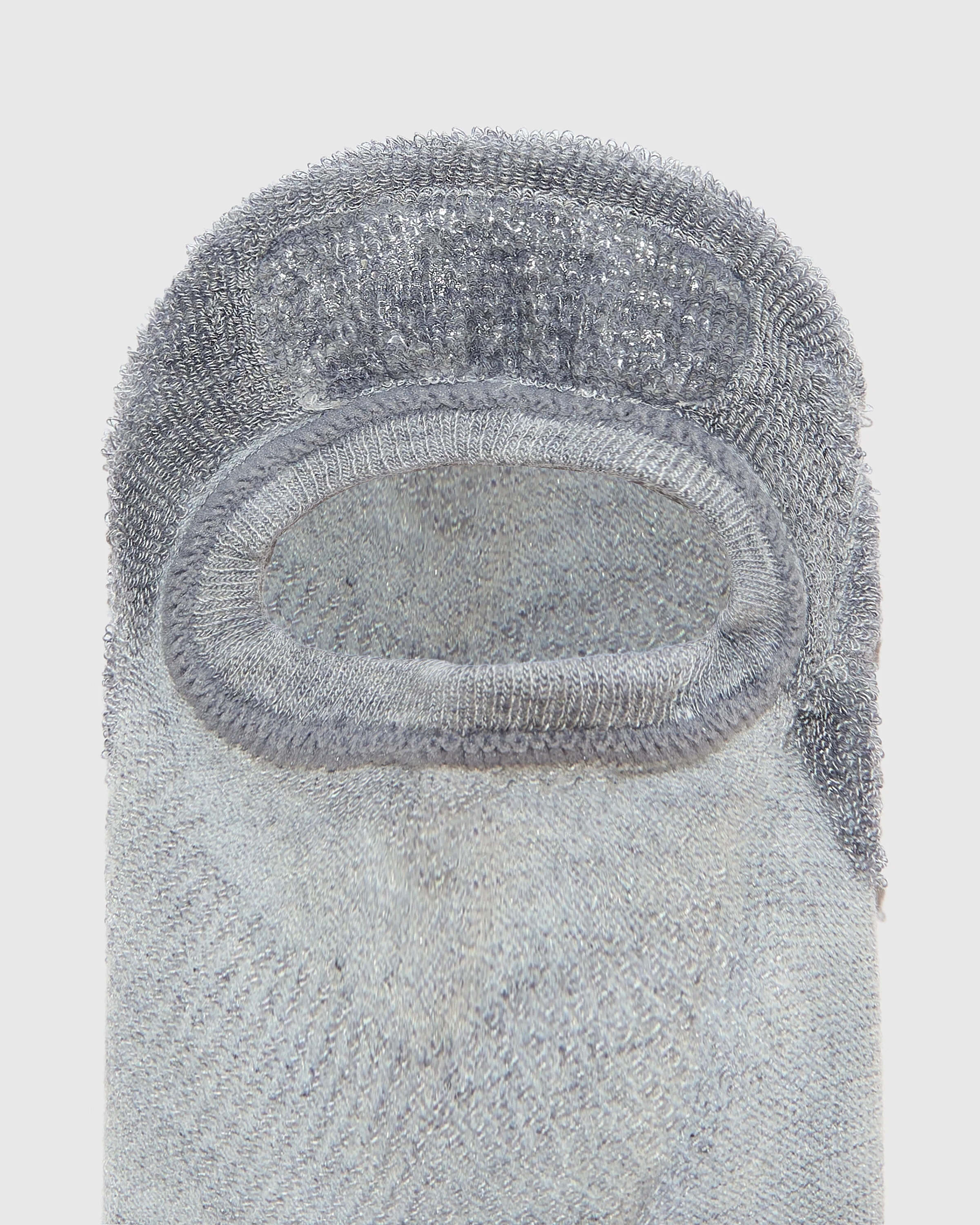 Heather Gray No Show Socks 3-Pack - Image 6