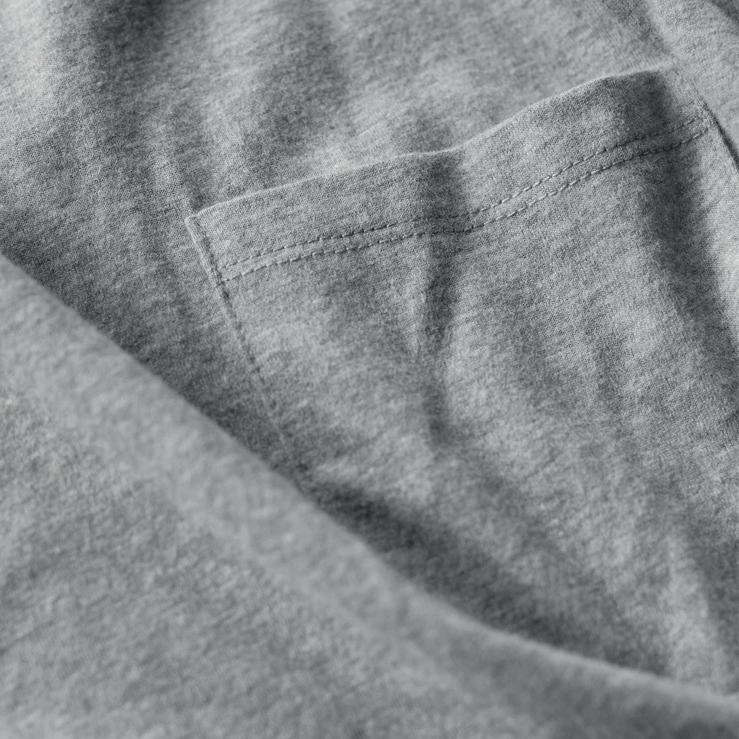 Heather Gray Pocket Crew Tee - Image 8