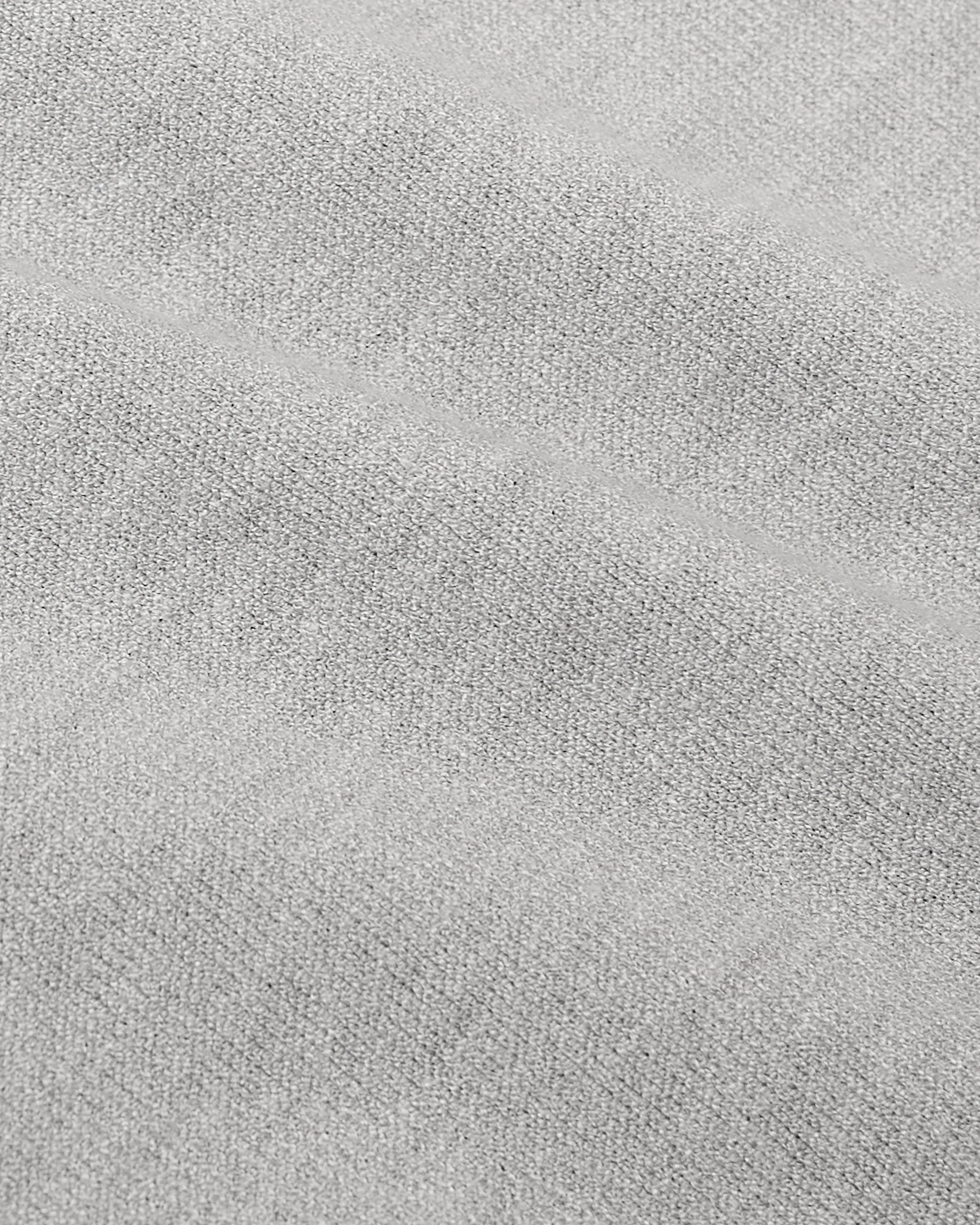 Heather Gray Short Sleeve Sweater Polo - Image 7