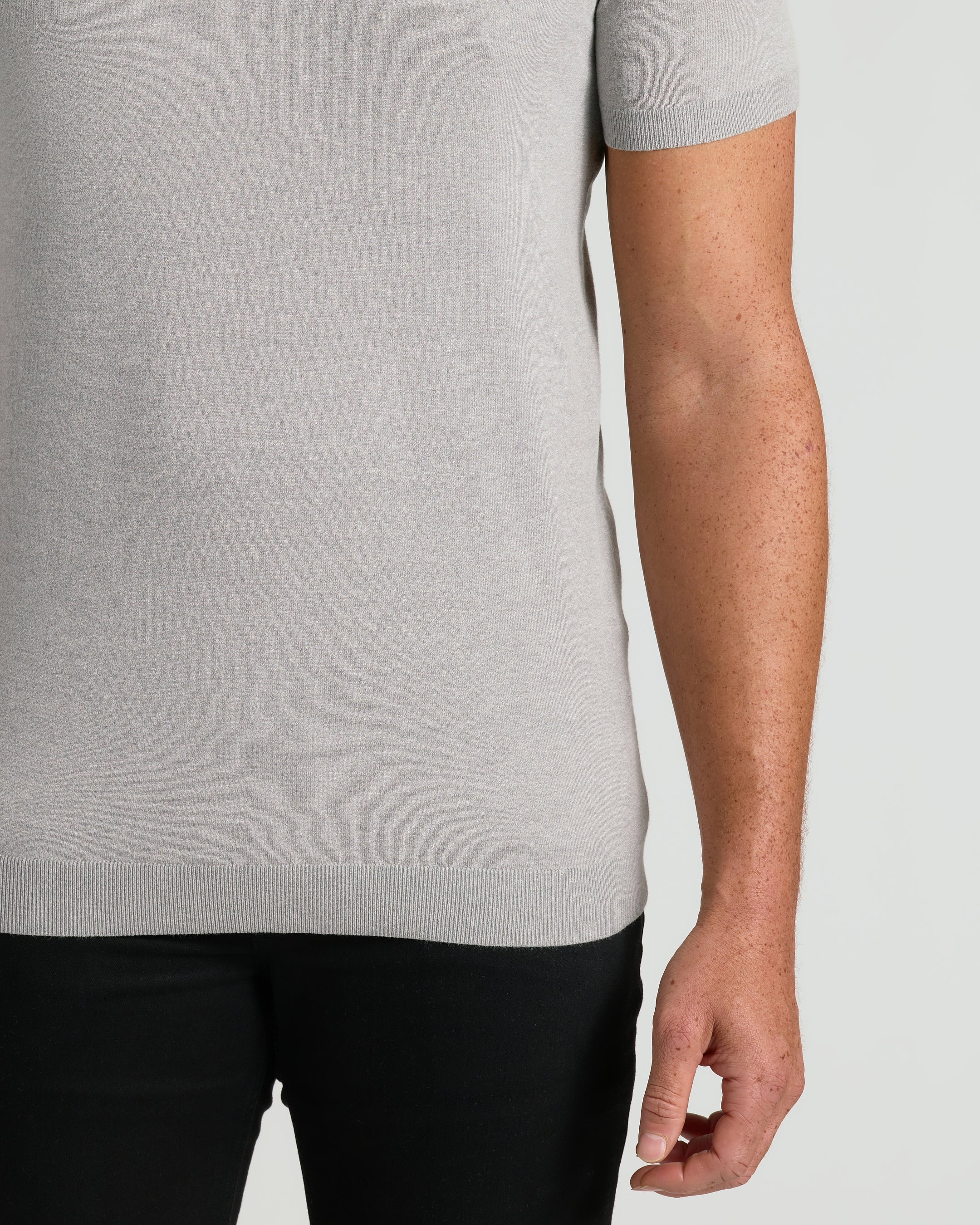 Heather Gray Tall Dressy Polo - Image 4