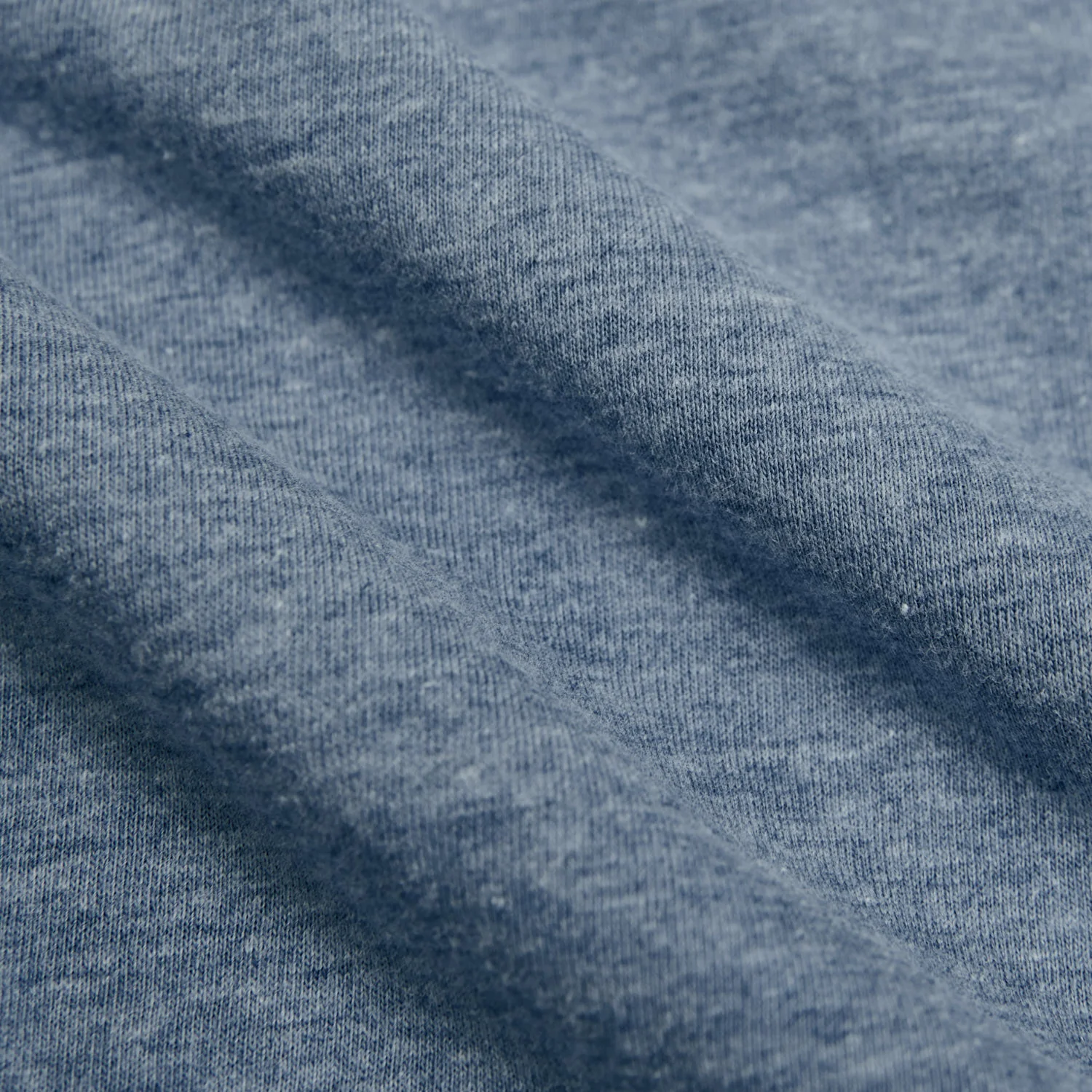 Heather Indigo Classic Long Sleeve Crew Neck - Image 4