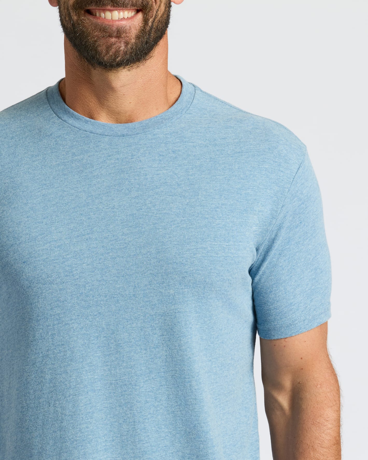 Heather Indigo Classic Crew Neck - Image 6
