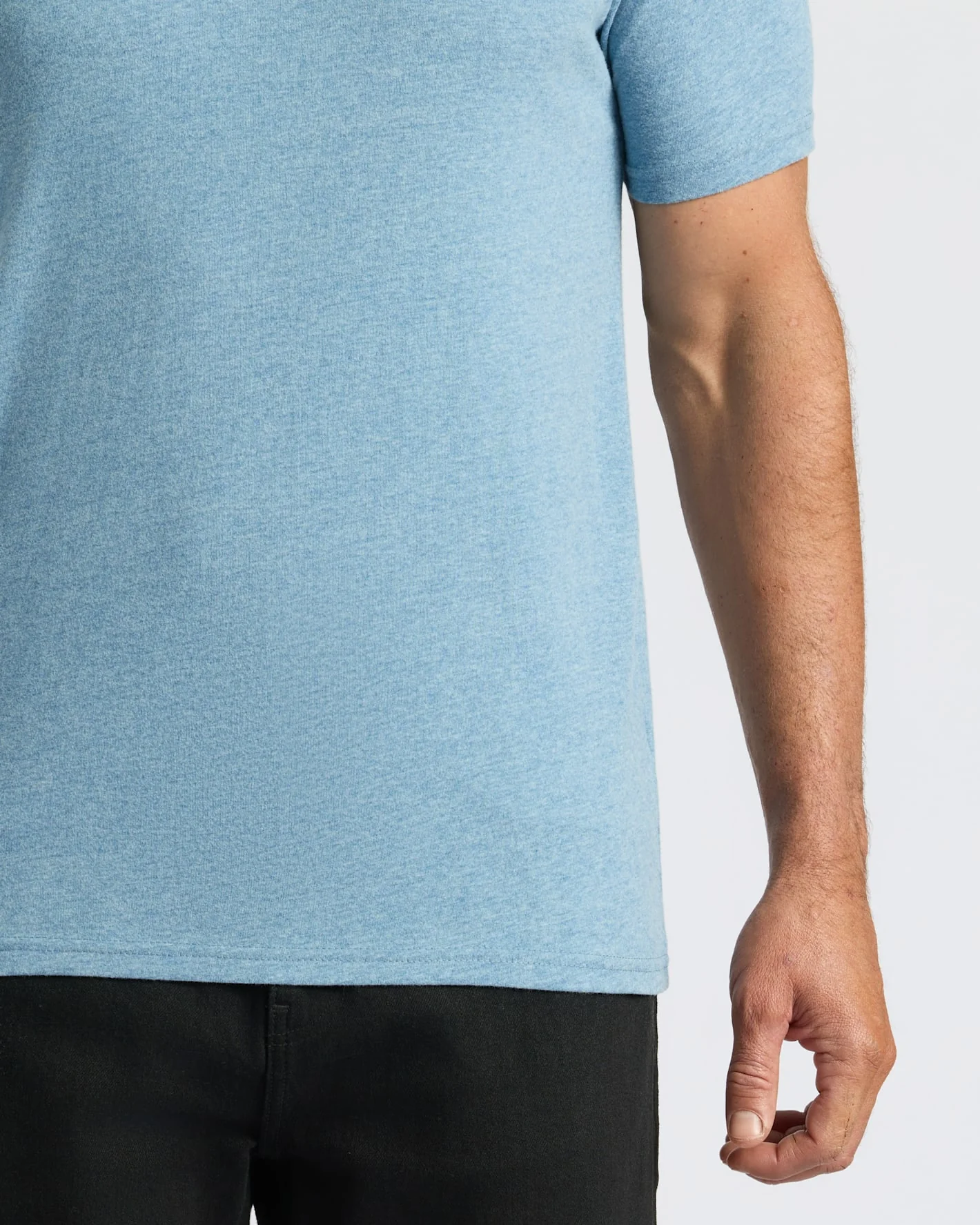 Heather Indigo Classic Crew Neck - Image 7