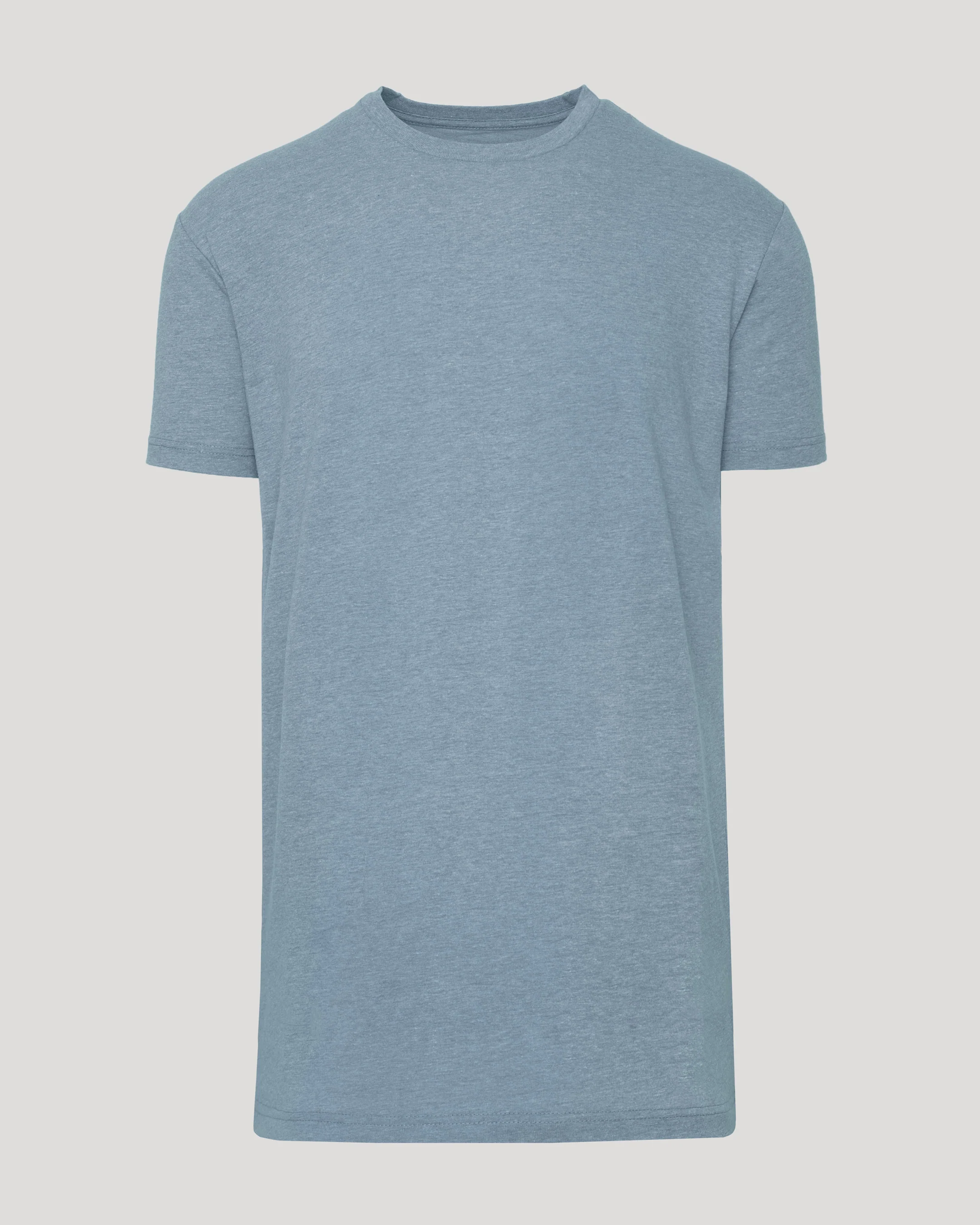 Heather Indigo Tall Straight Hem Crew Neck T-Shirt - Image 2