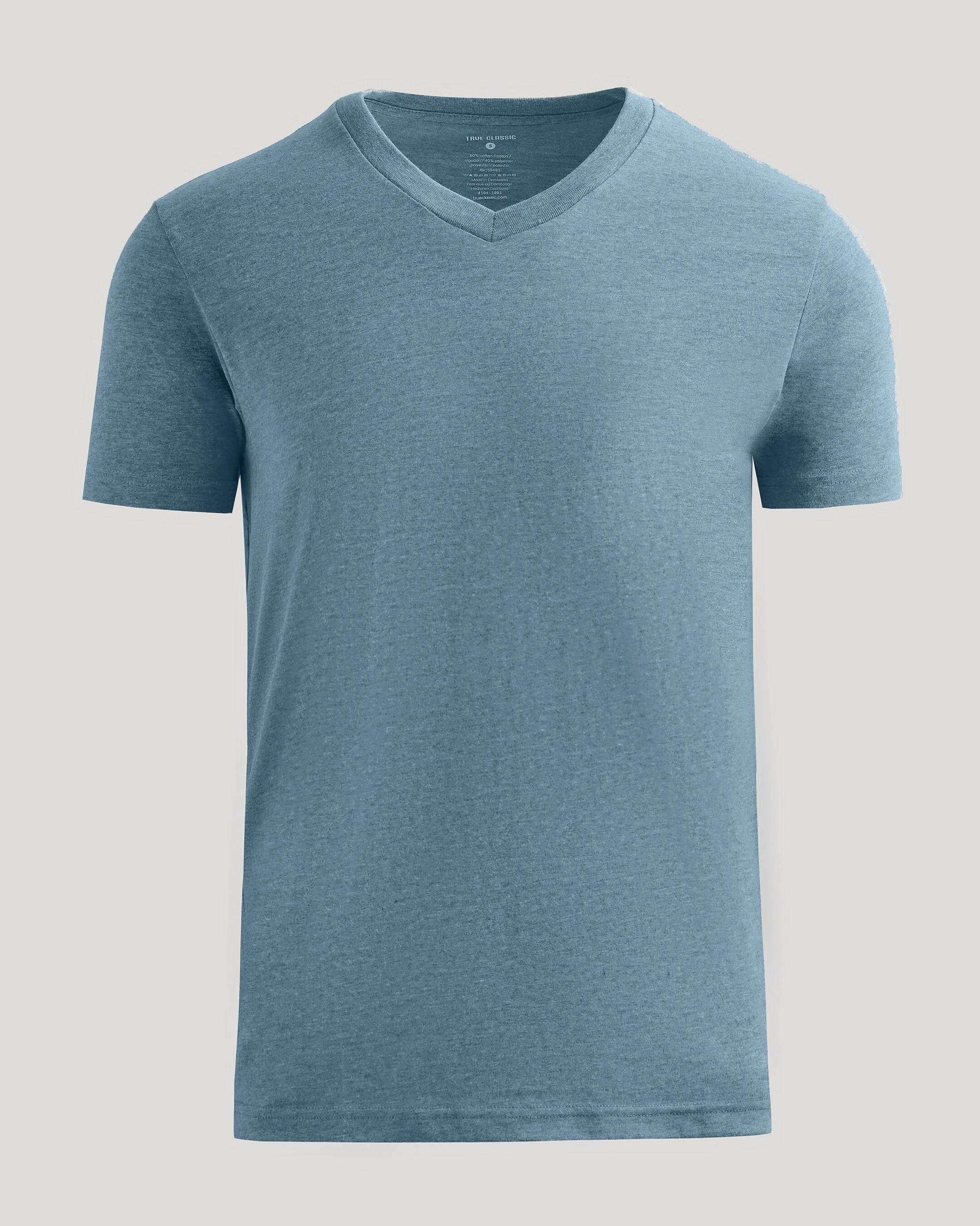 Heather Indigo Classic V-Neck - Image 2