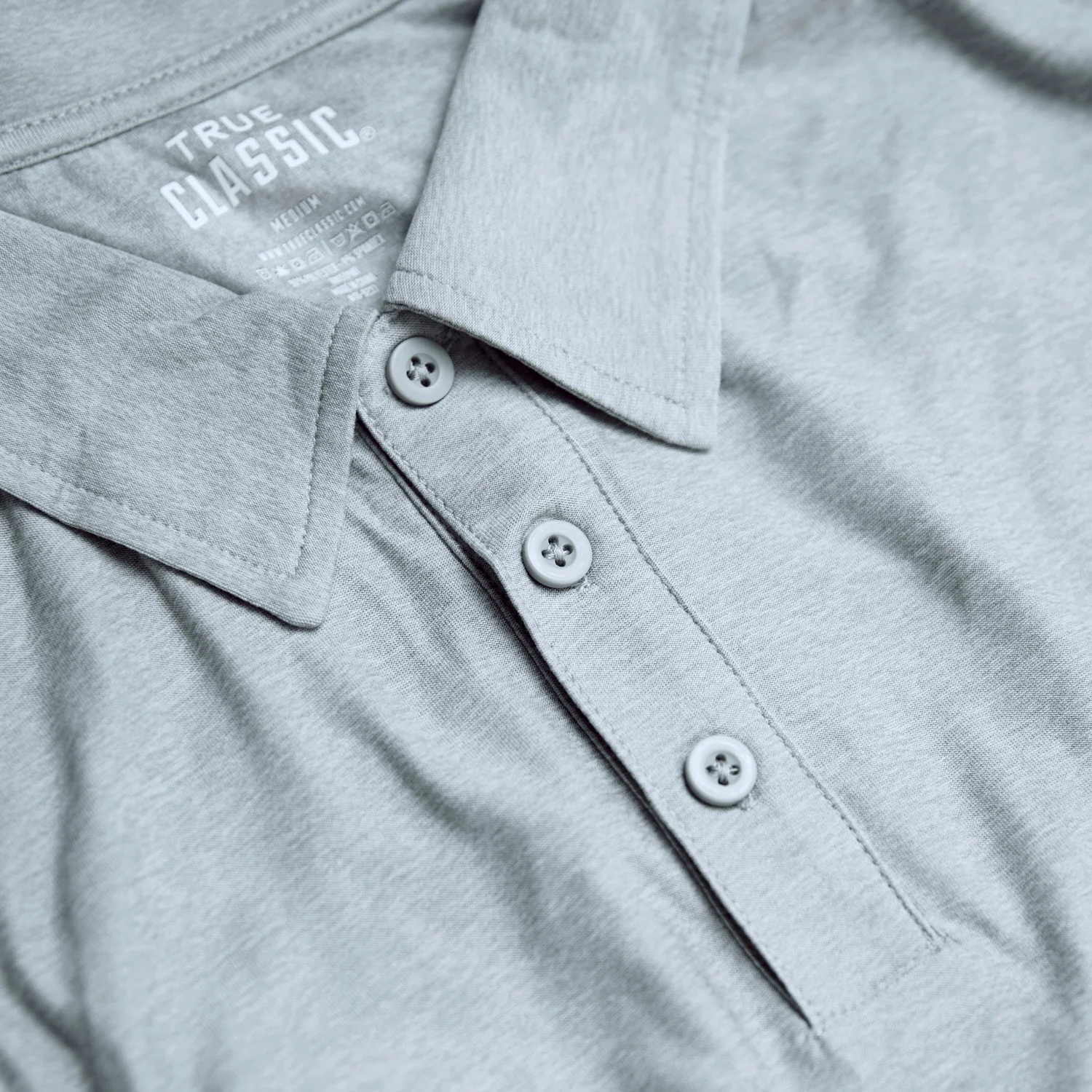 Heather Light Gray Active Polo - Image 7