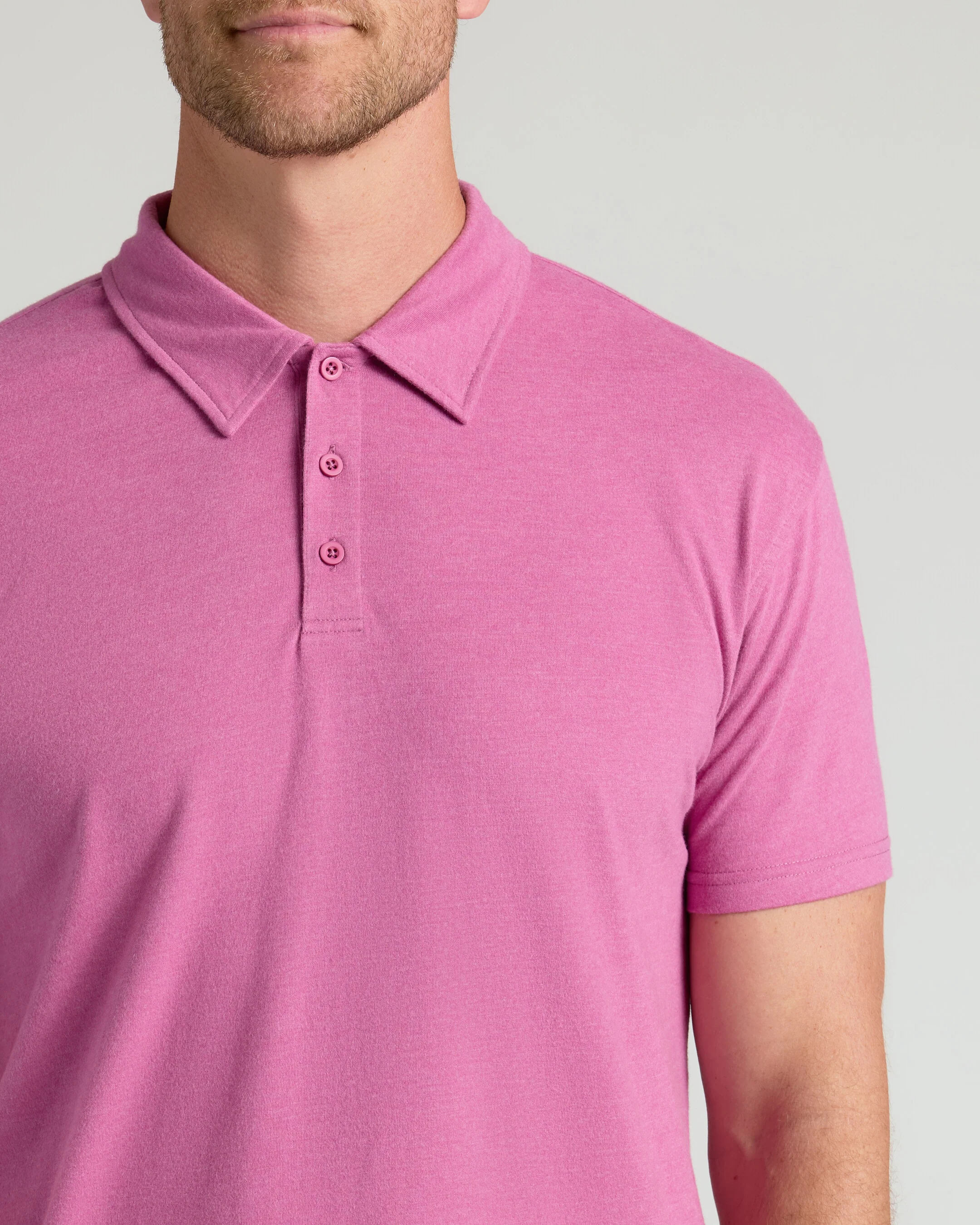 Heather Magenta Classic Polo - Image 5