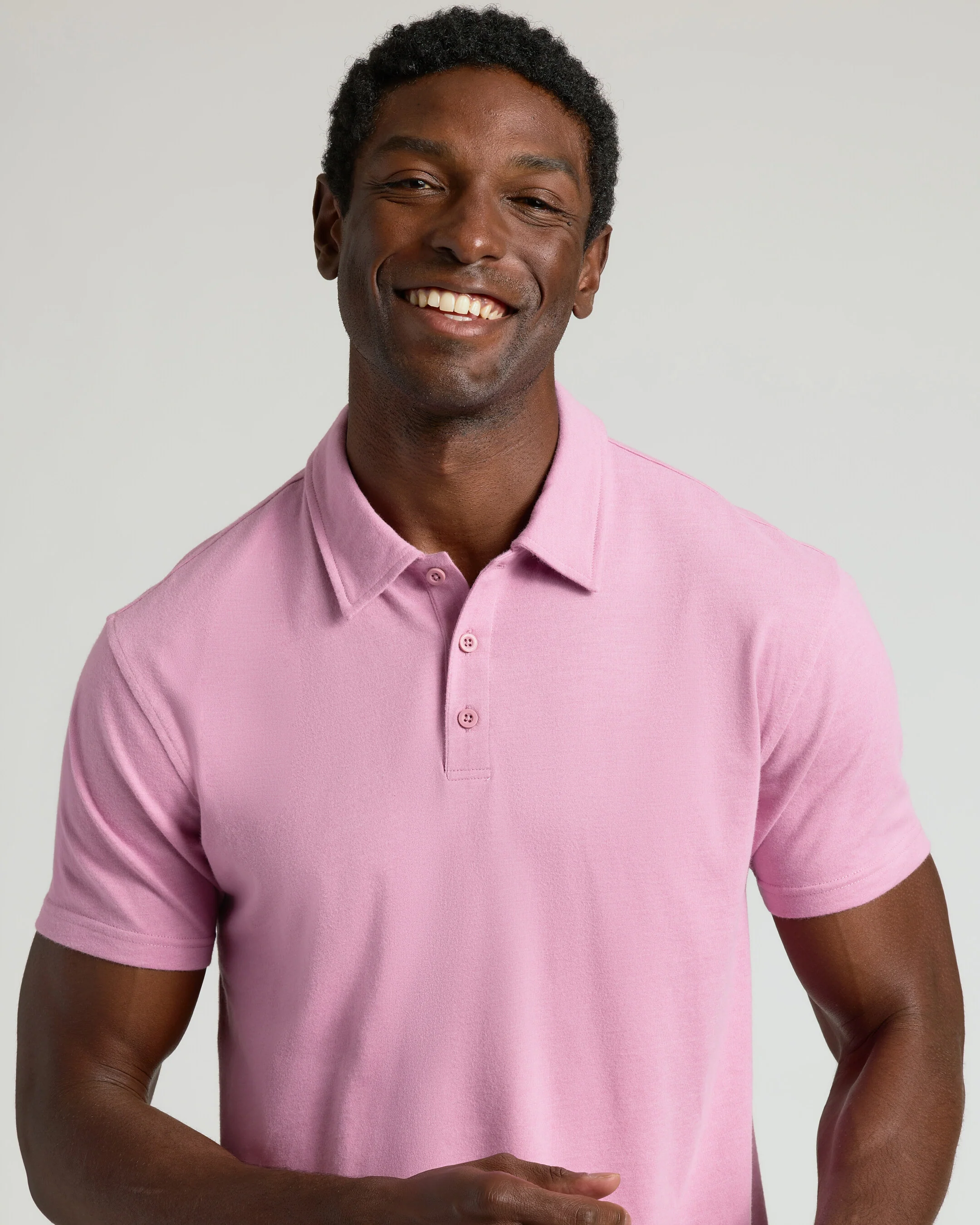 Heather Mauve Classic Polo - Image 3