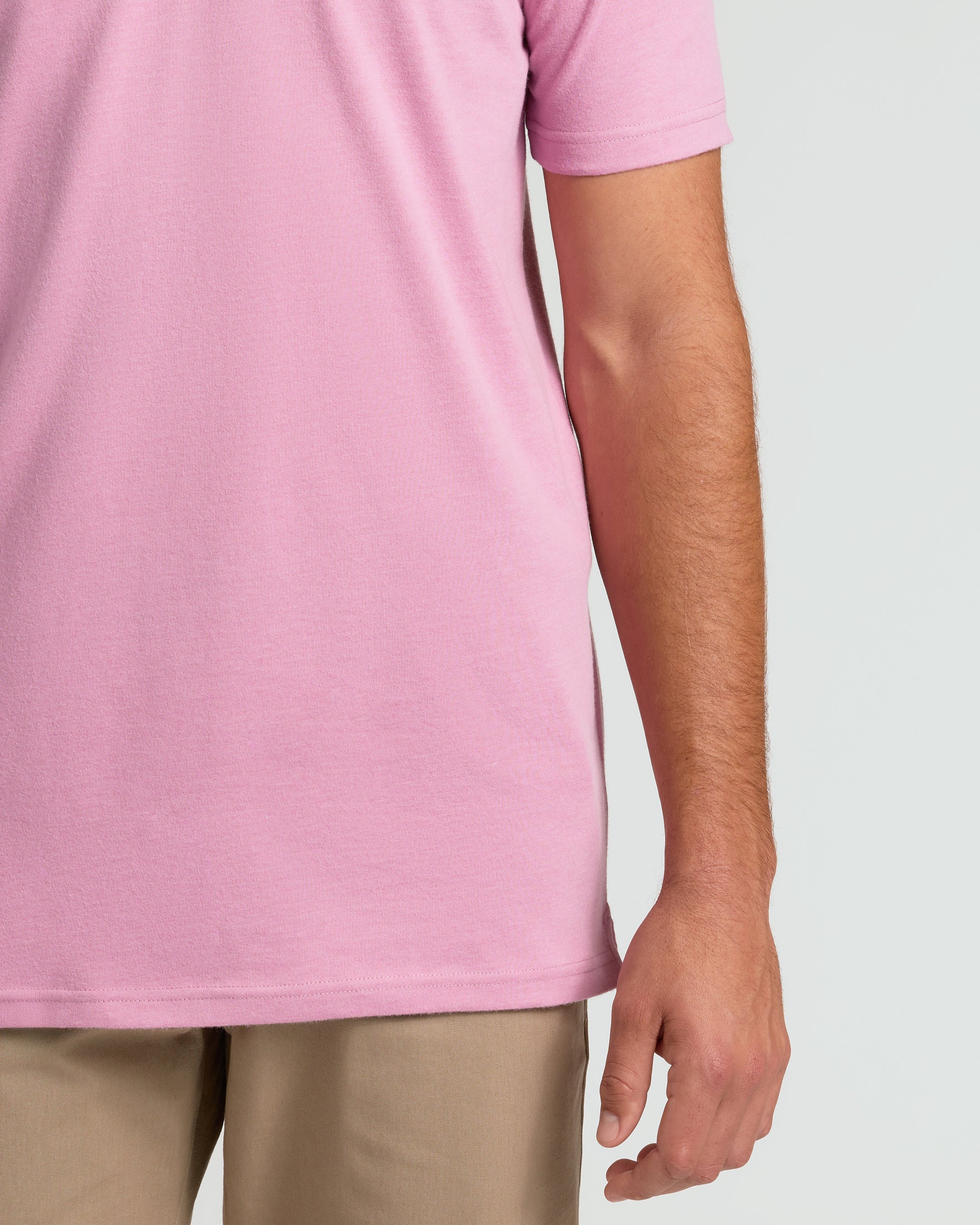 Heather Mauve Short Sleeve Tall Polo - Image 6