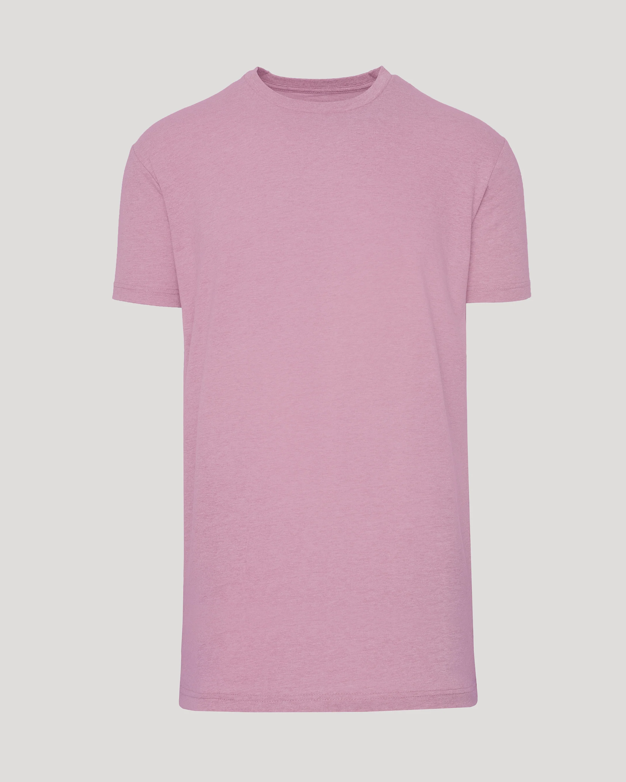 Heather Mauve Tall Straight Hem Crew Neck T-Shirt - Image 2