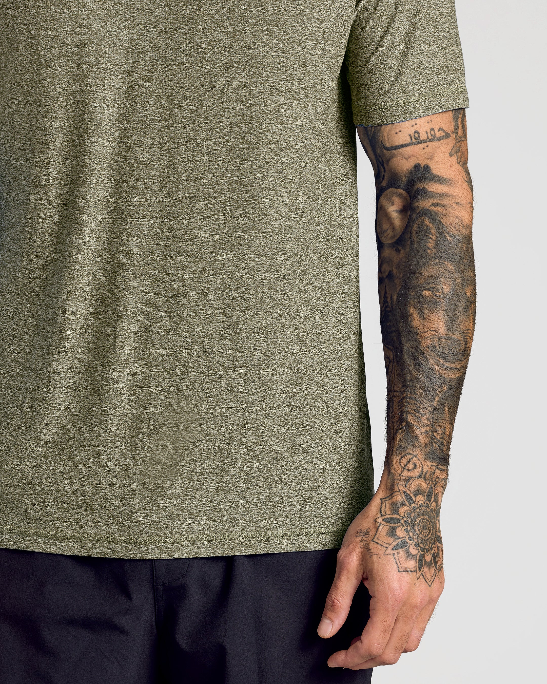Heather Military Green Active Polo 2.0 - Image 5