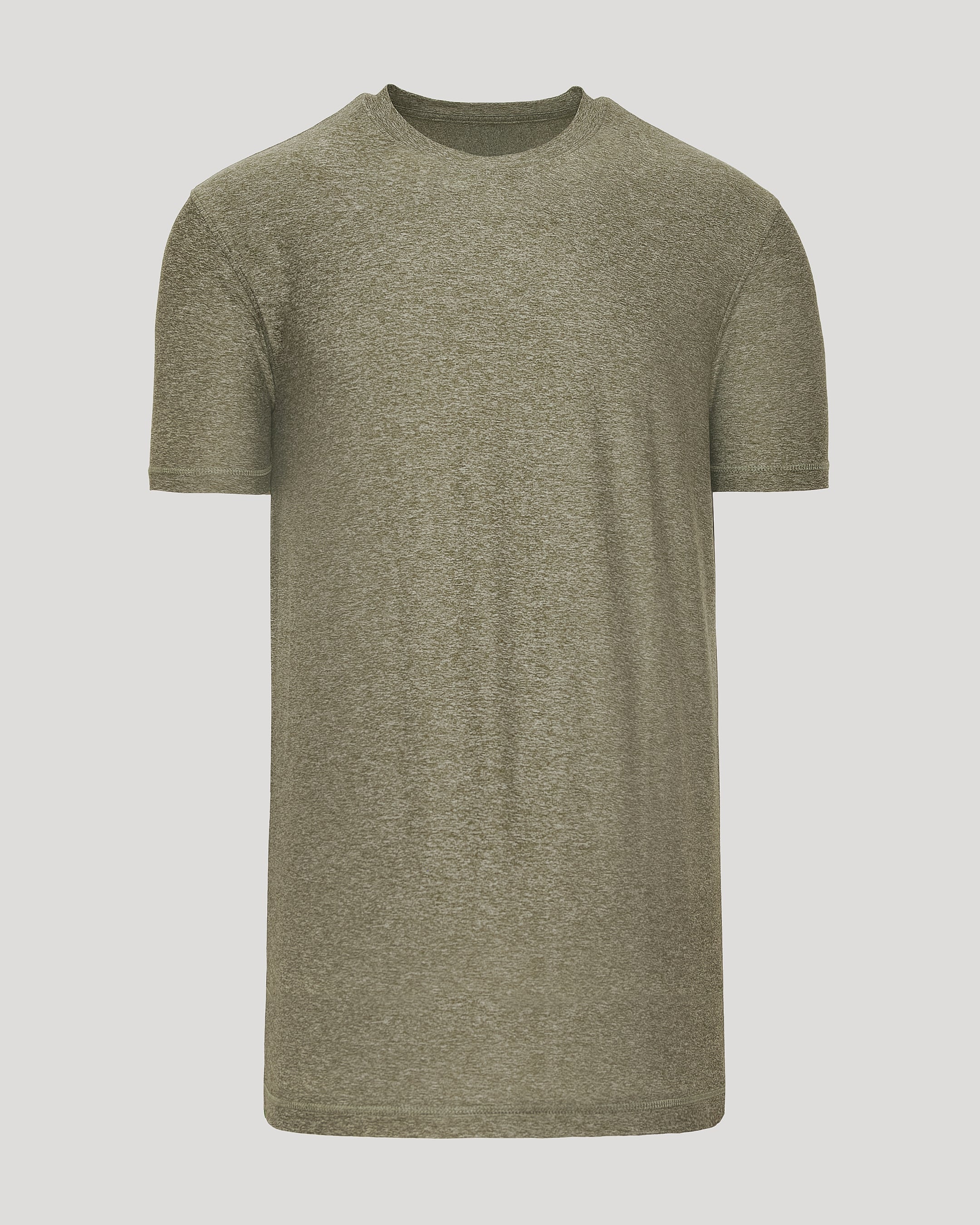 Heather Military Green Tall Active Crew Neck 2.0 - Image 2