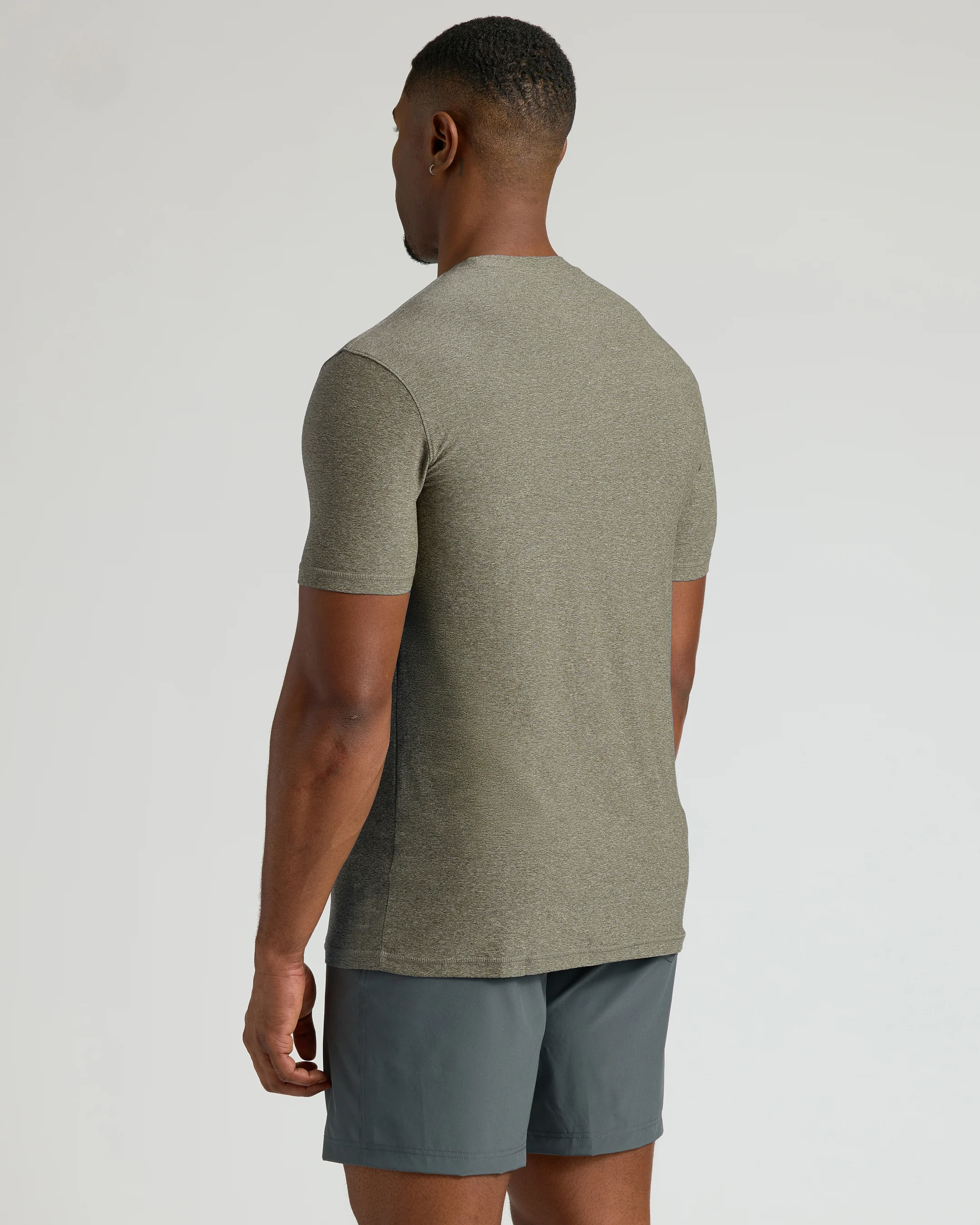 Heather Military Green Tall Active Crew Neck 2.0 - Image 3