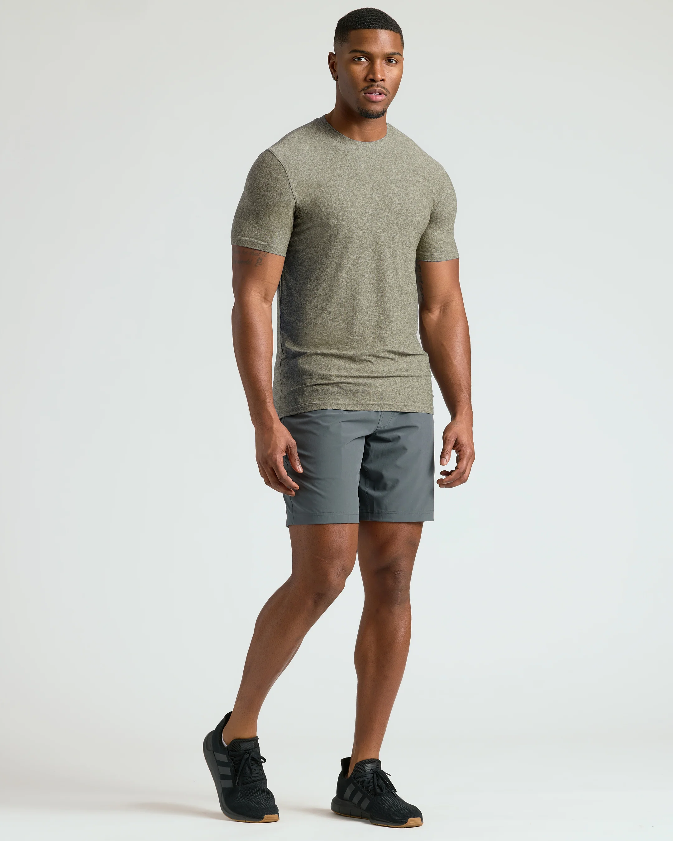 Heather Military Green Tall Active Crew Neck 2.0 - Image 4