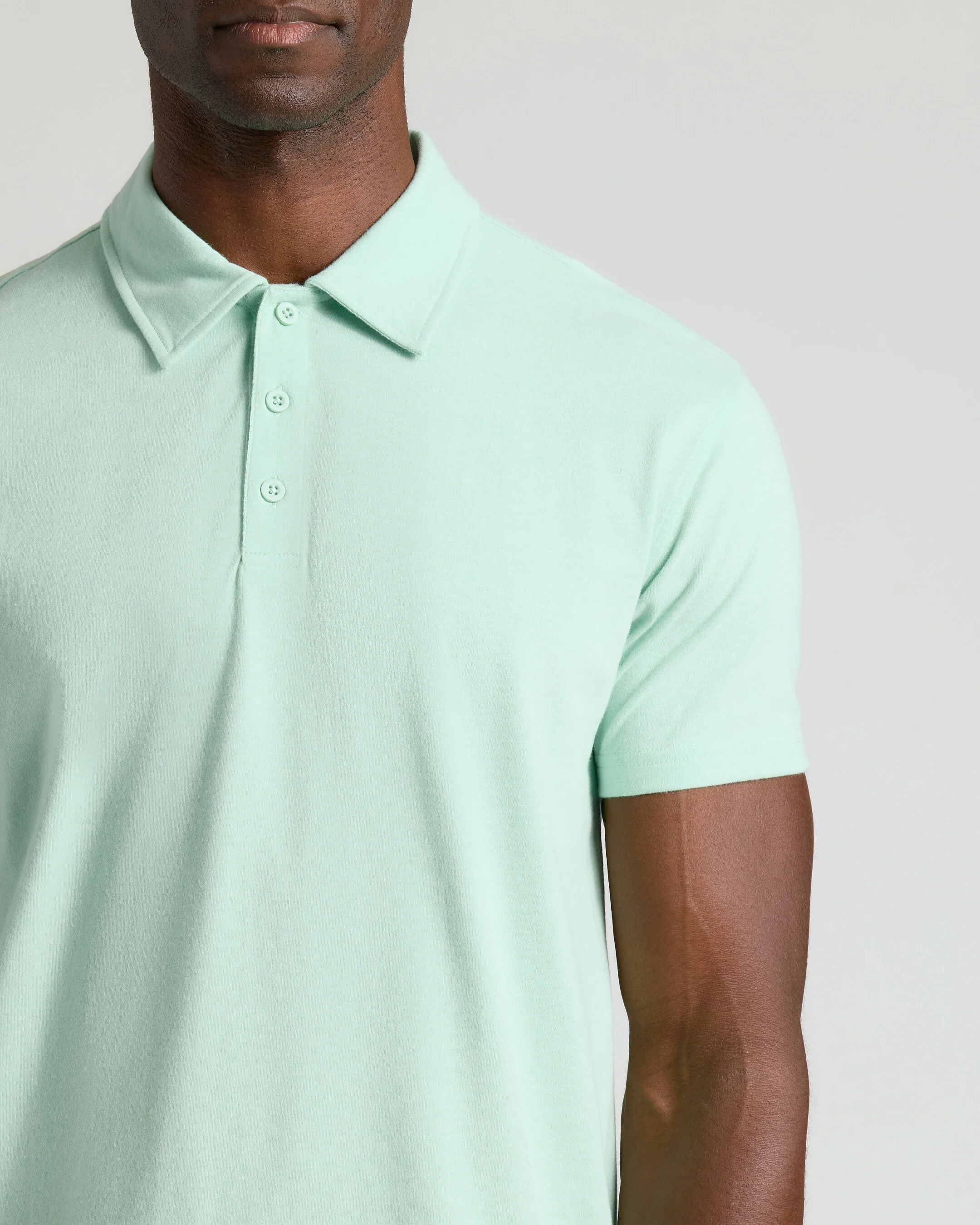 Heather Mist Short Sleeve Polo - Image 4