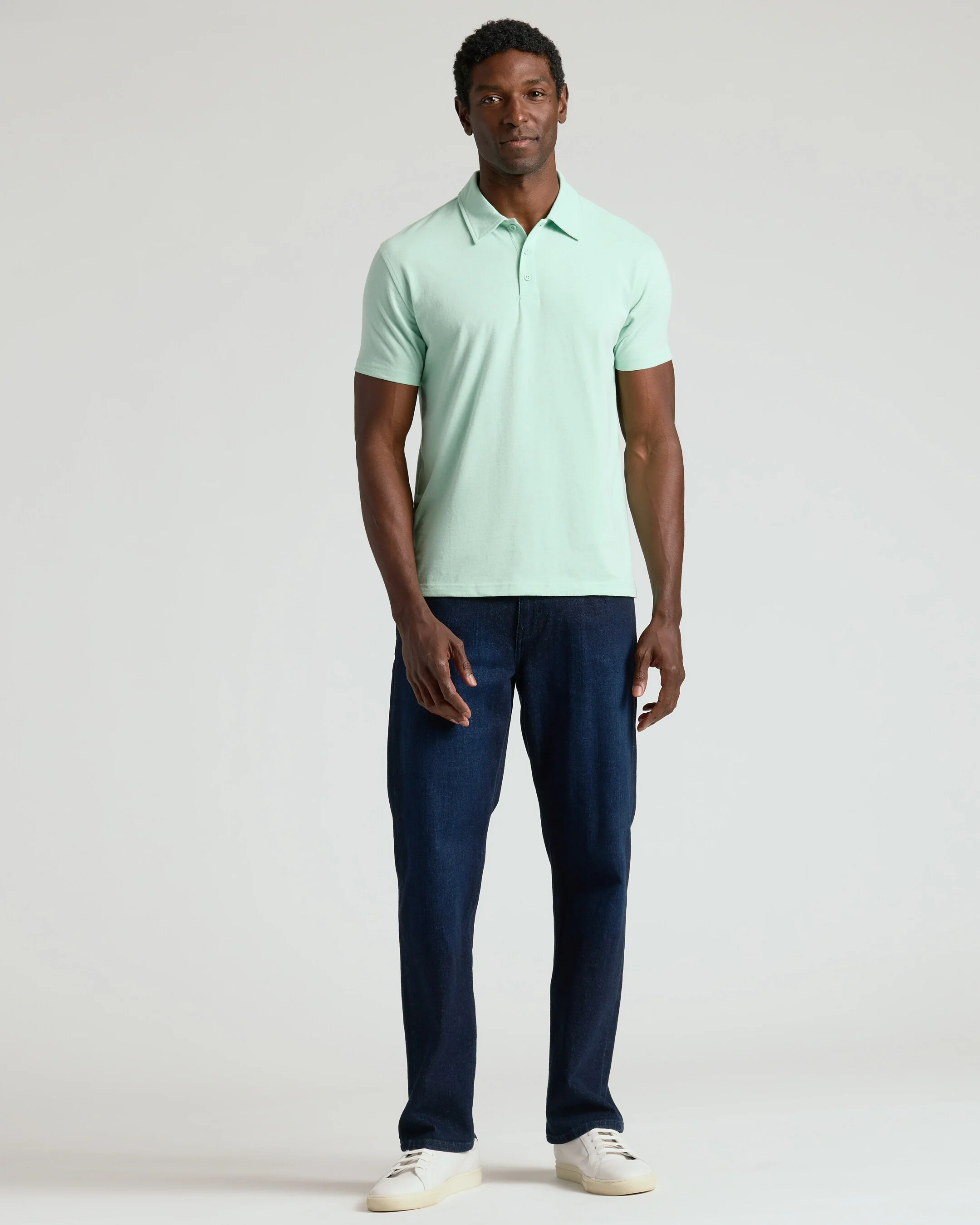 Heather Mist Short Sleeve Polo - Image 6