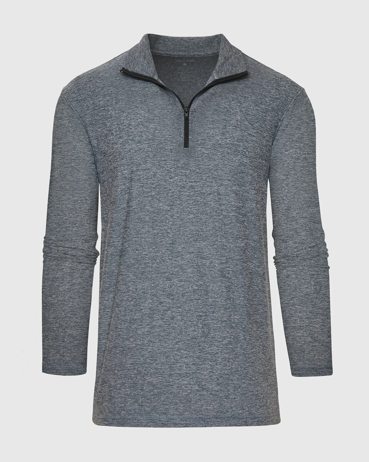 Heather Navy Active Quarter Zip Shirt - Image 2