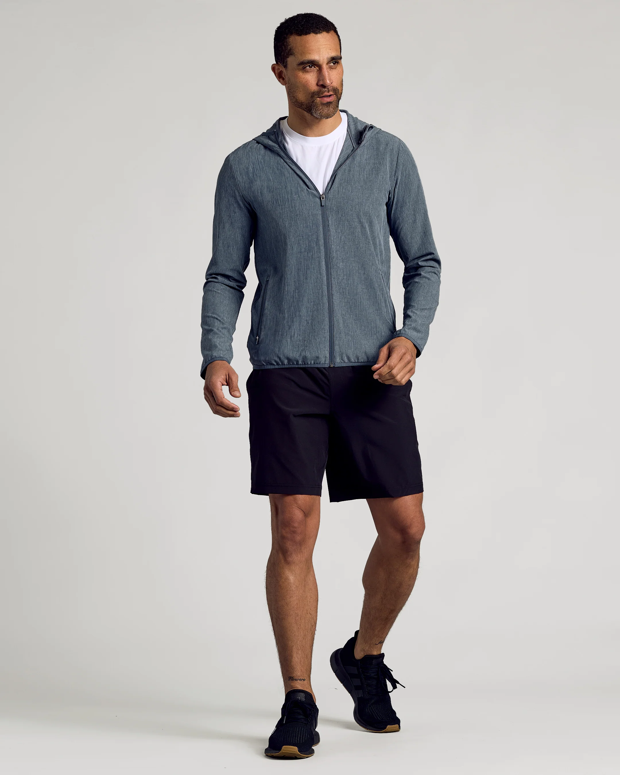 Heather Navy Active Shell Jacket - Image 3
