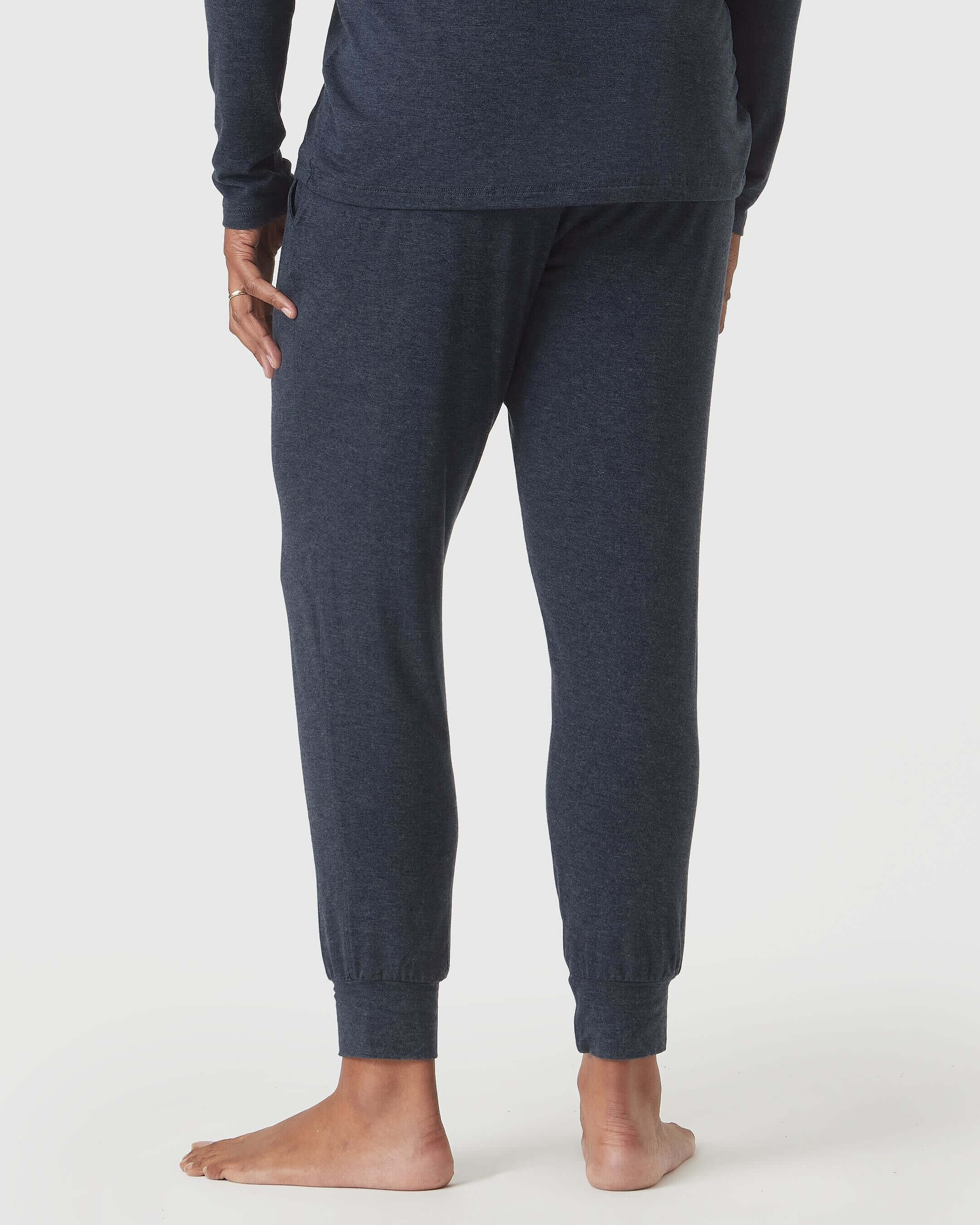 Heather Navy Loungewear Jogger - Image 3