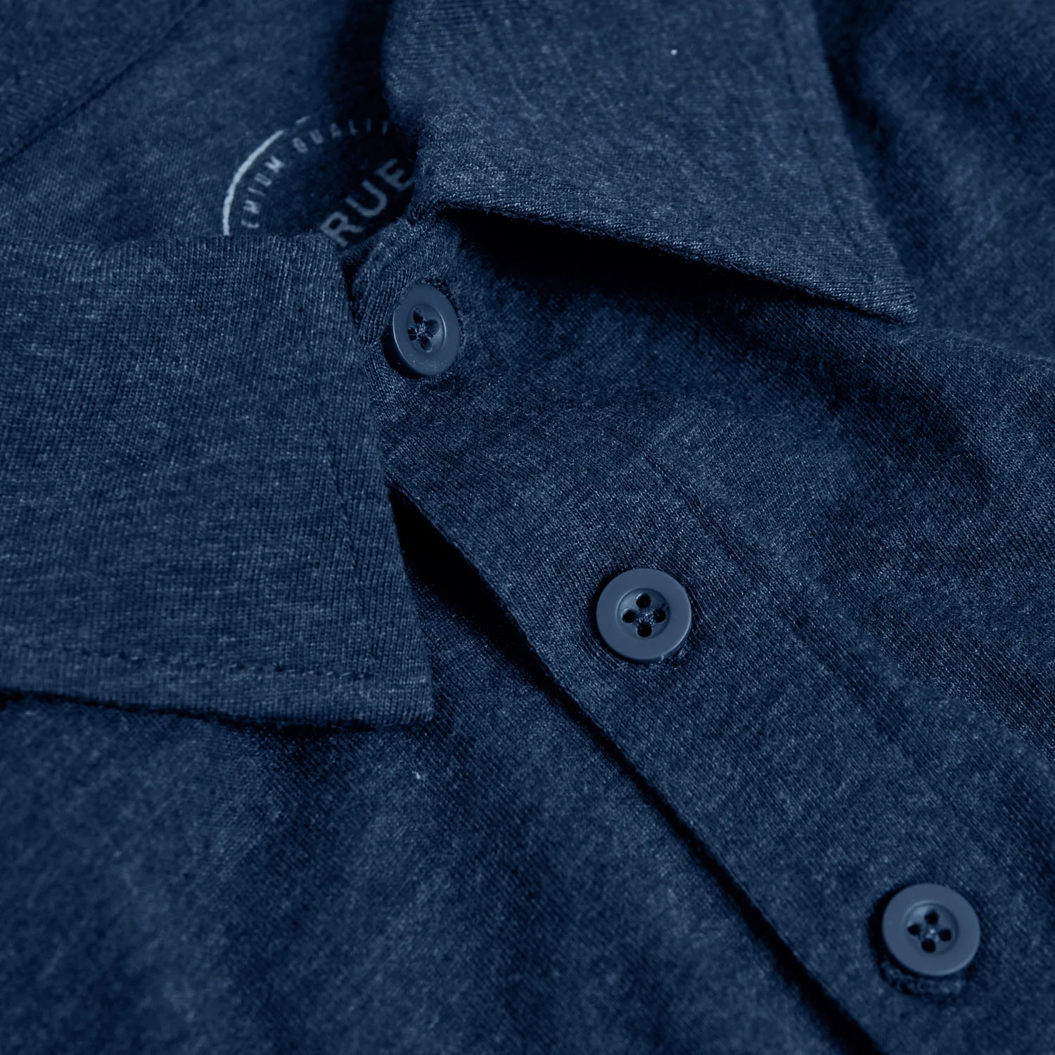 Heather Navy Classic Polo - Image 5