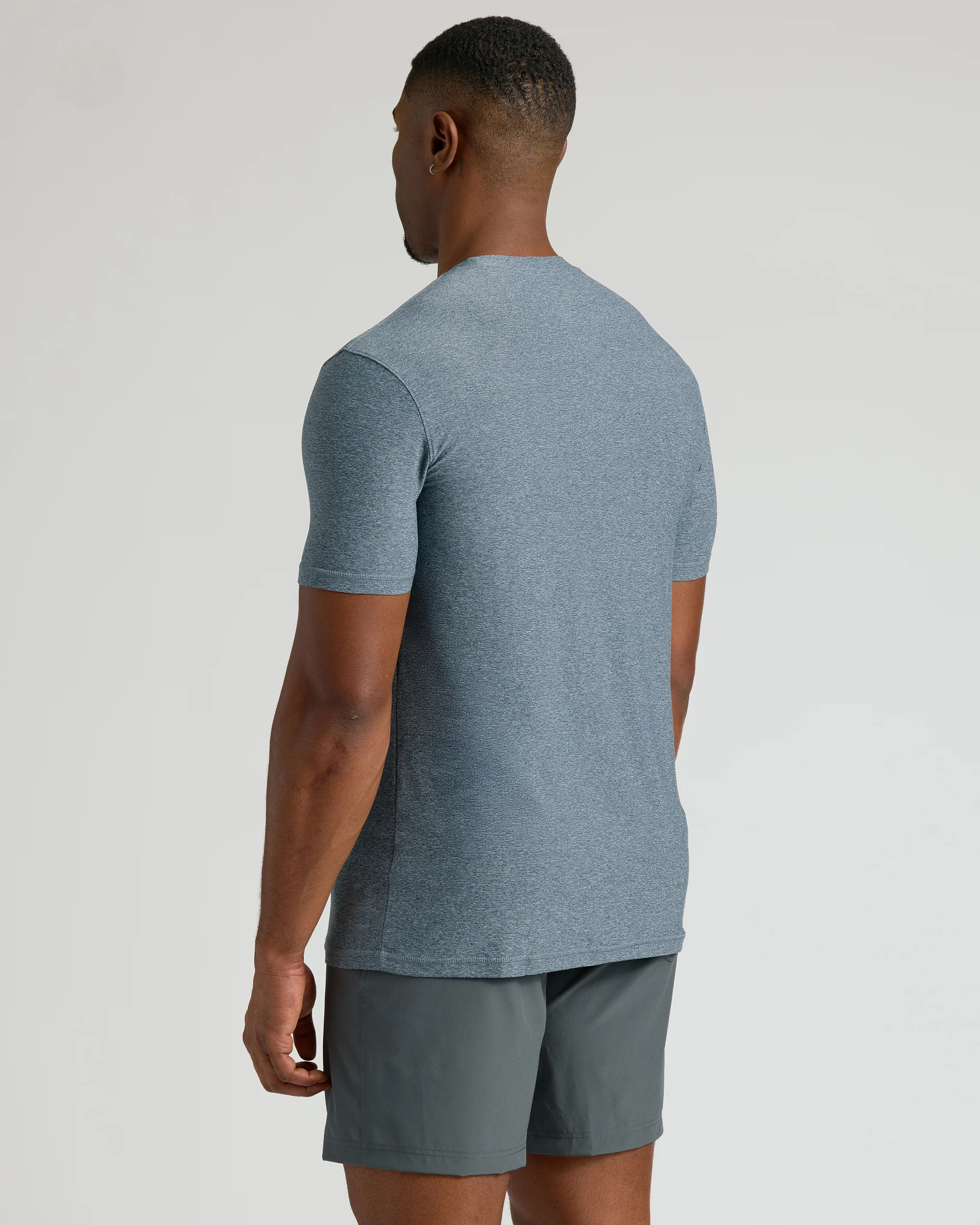 Heather Navy Tall Active Crew Neck 2.0 - Image 3