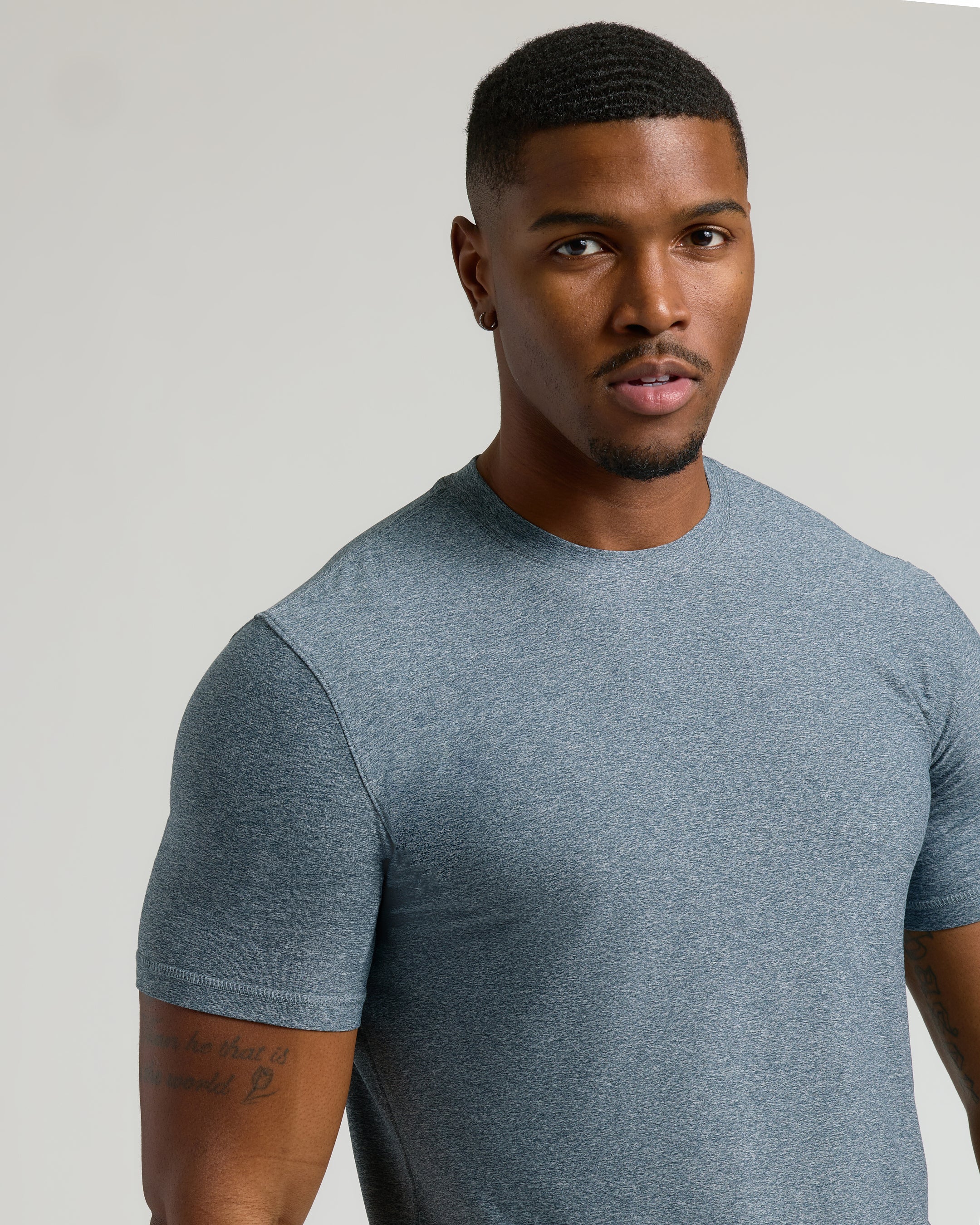 Heather Navy Tall Active Crew Neck 2.0 - Image 5