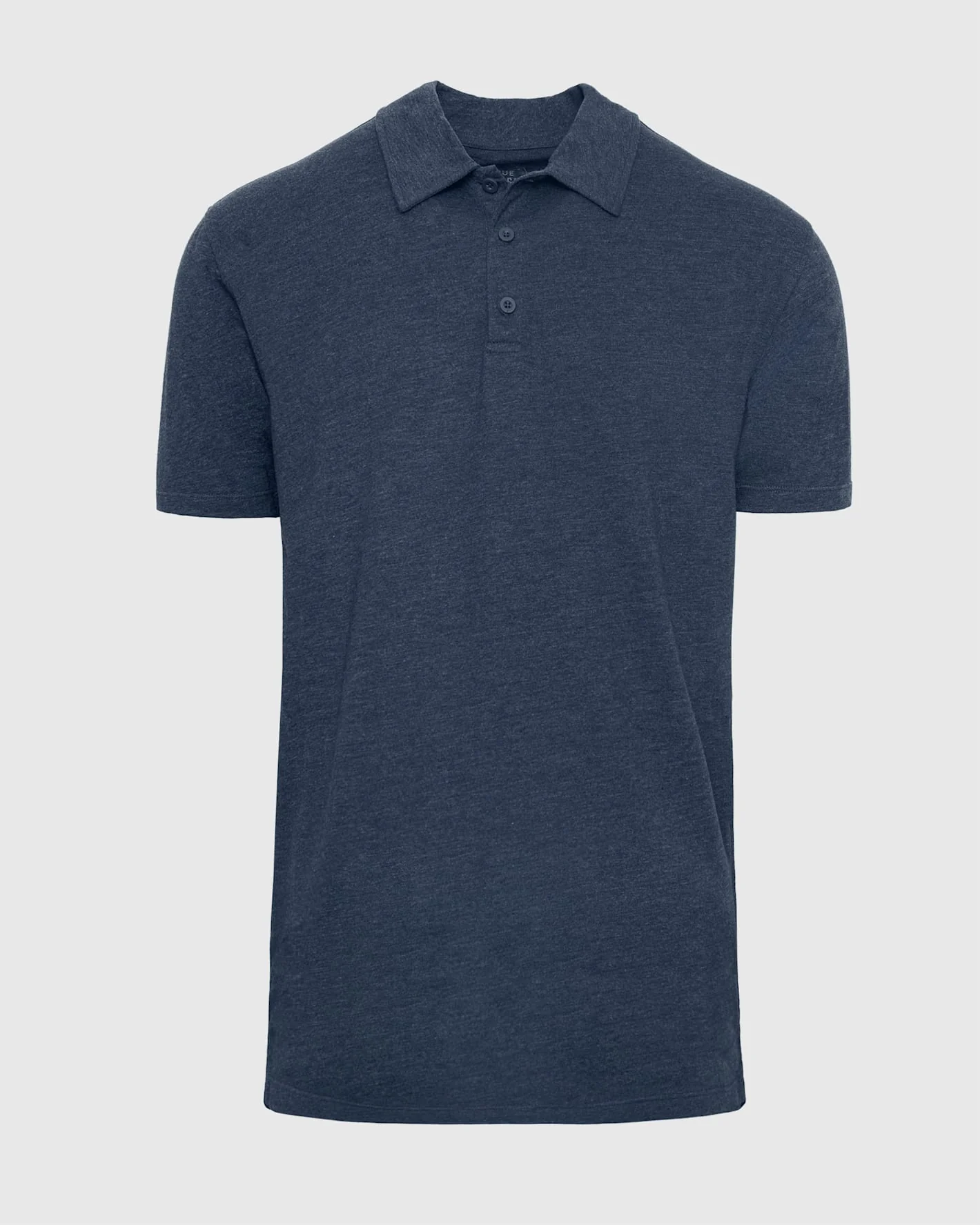 Heather Navy Short Sleeve Tall Polo - Image 2