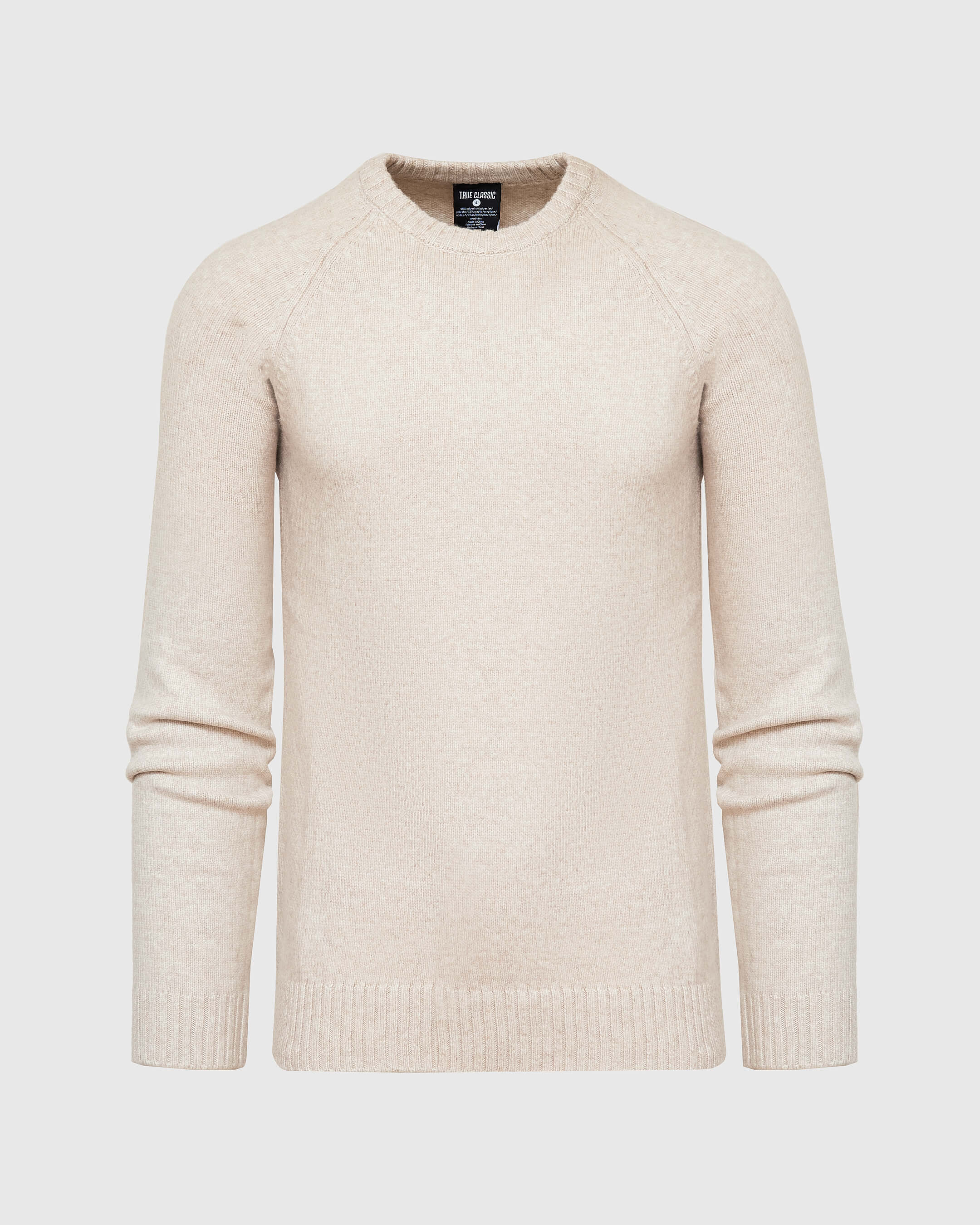 Heather Oatmeal Crew Neck Sweater - Image 2