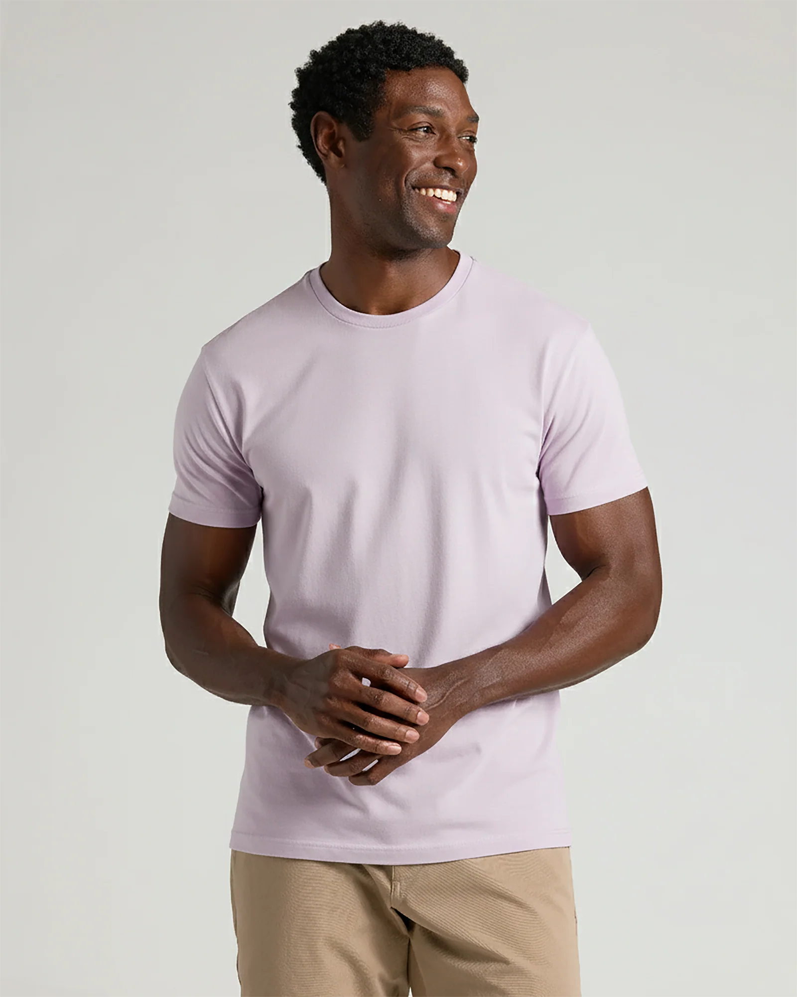 Heather Orchid Classic Crew Neck