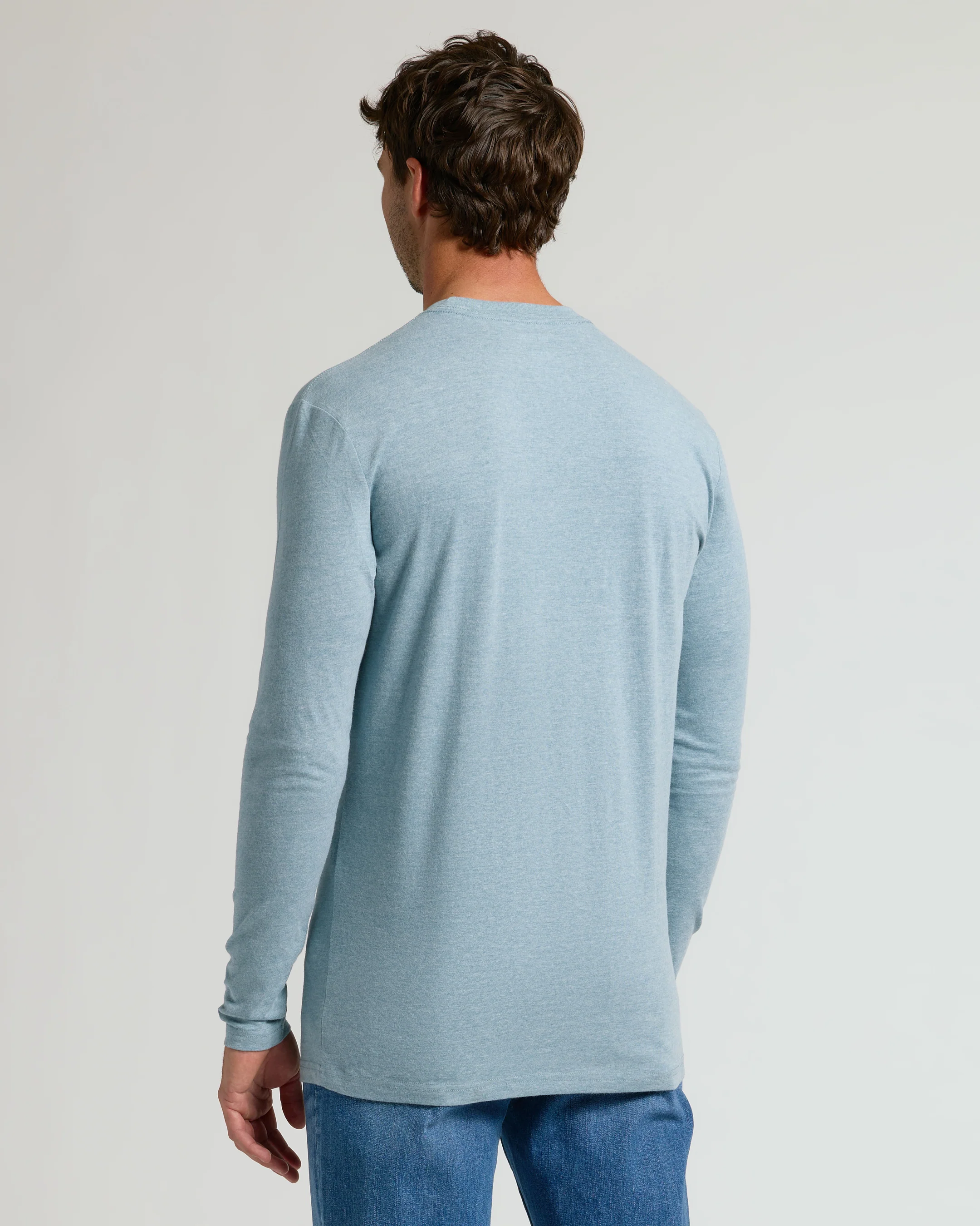 Heather Sapphire Tall Long Sleeve T-Shirt - Image 3