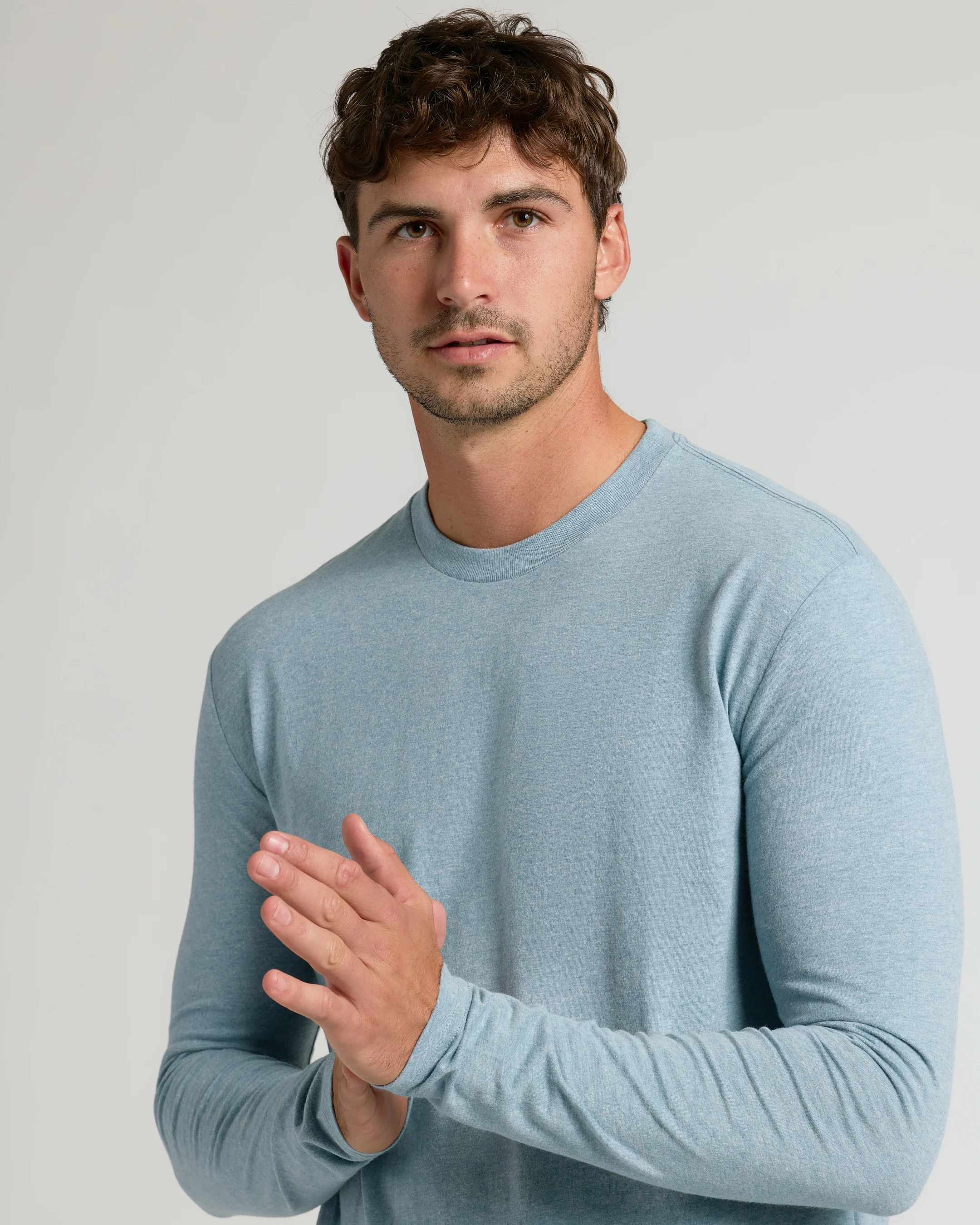 Heather Sapphire Tall Long Sleeve T-Shirt - Image 4