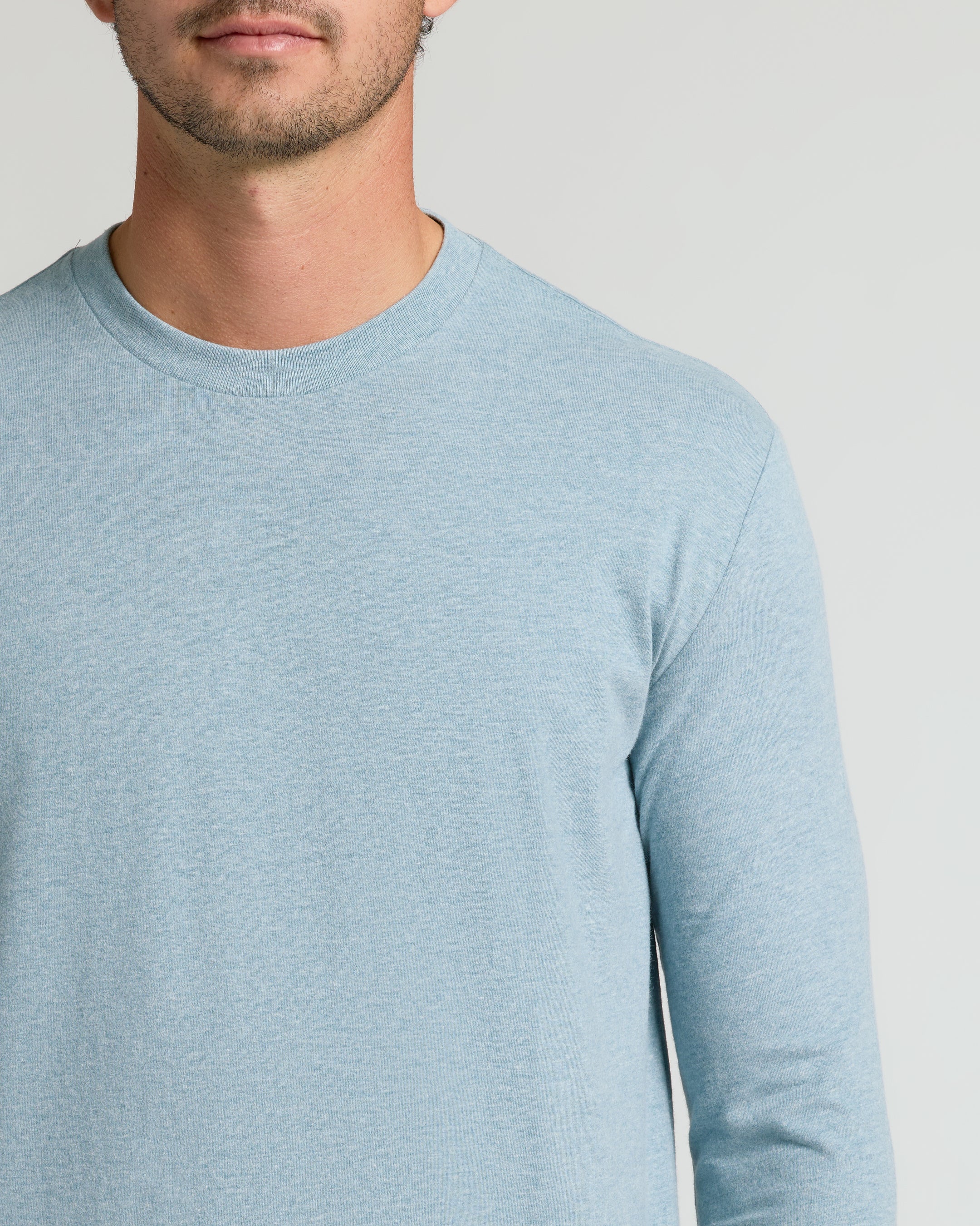 Heather Sapphire Tall Long Sleeve T-Shirt - Image 5