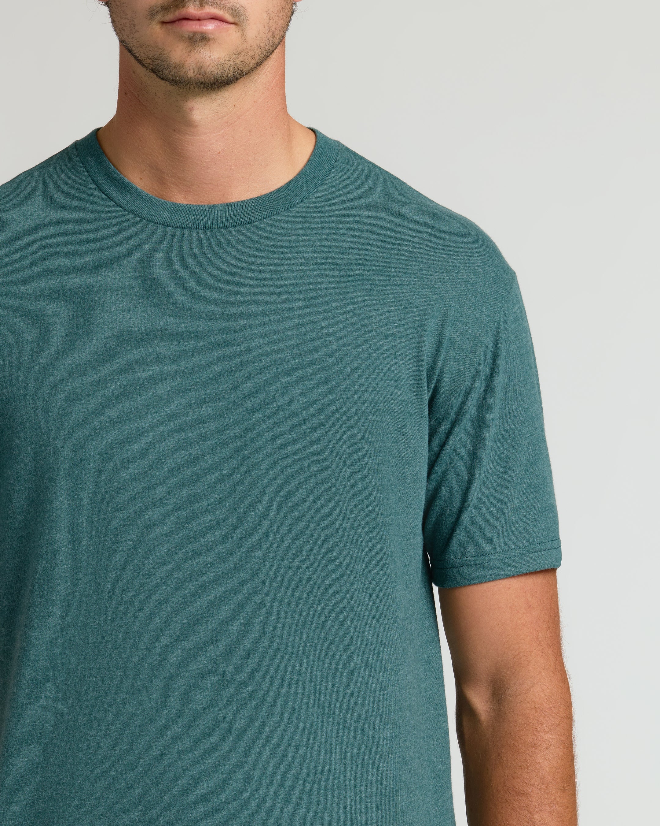 Heather Seafarer Tall Straight Hem Crew Neck T-Shirt - Image 5