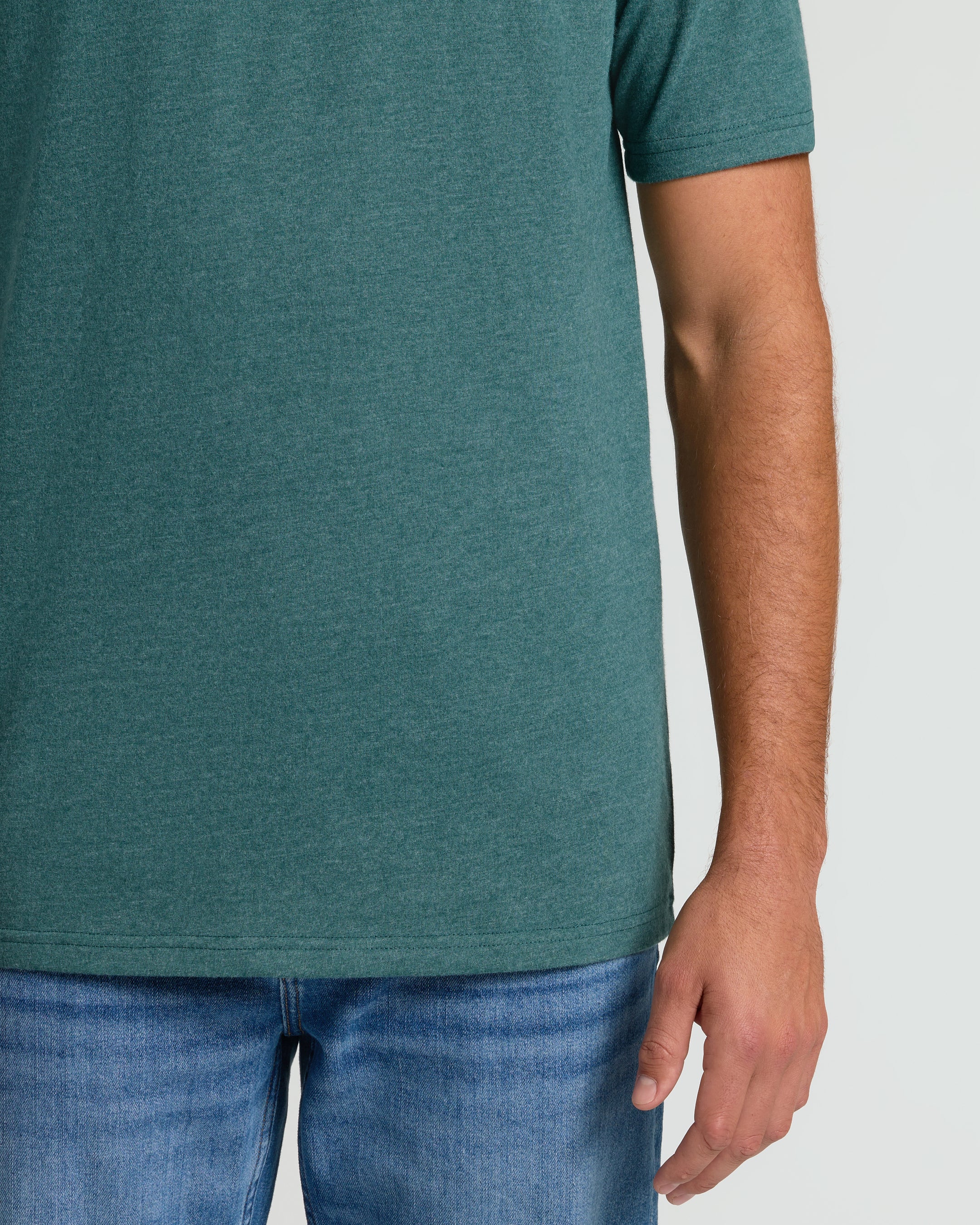 Heather Seafarer Tall Straight Hem Crew Neck T-Shirt - Image 6